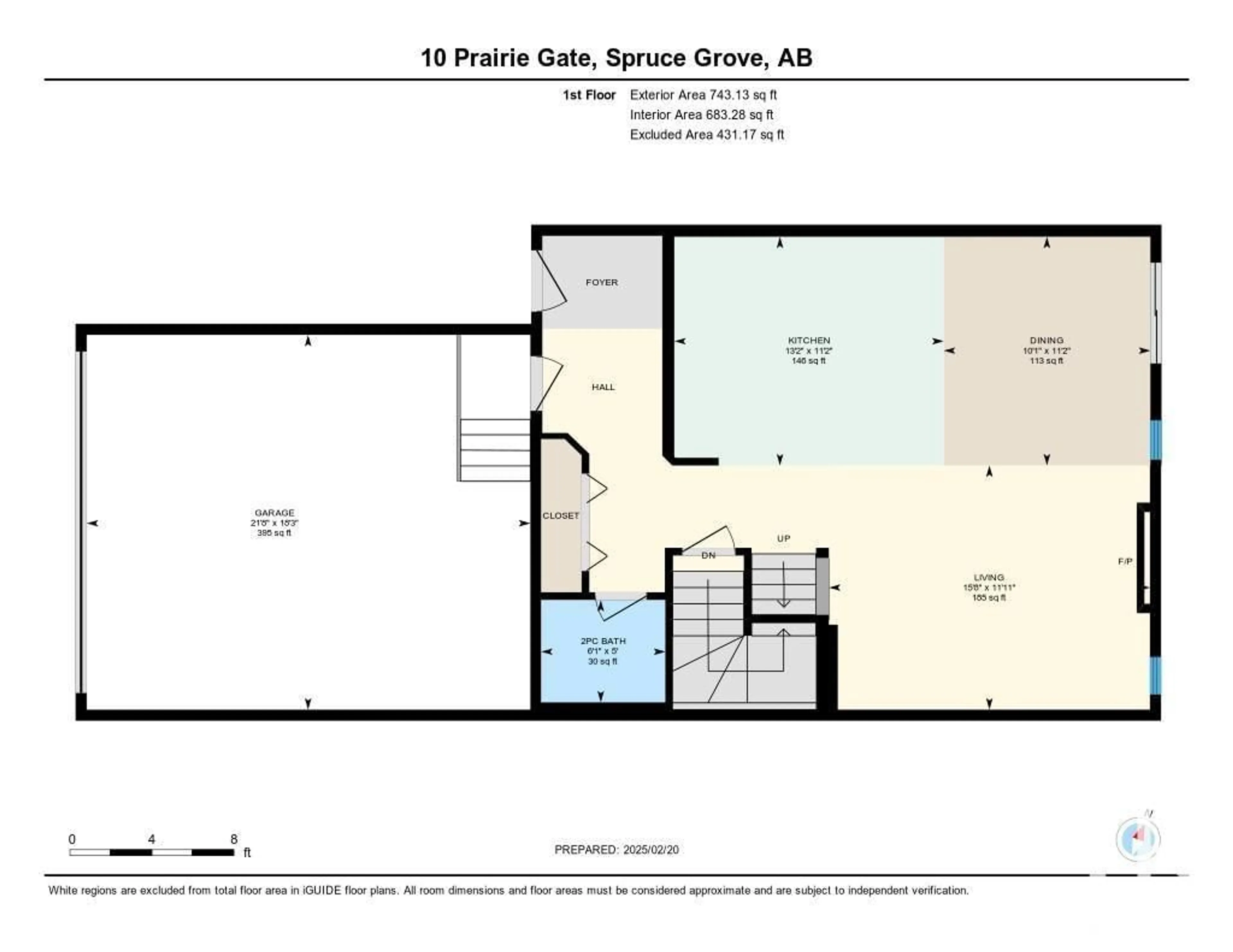 Floor plan for 10 PRAIRIE GA, Spruce Grove Alberta T7X0W8