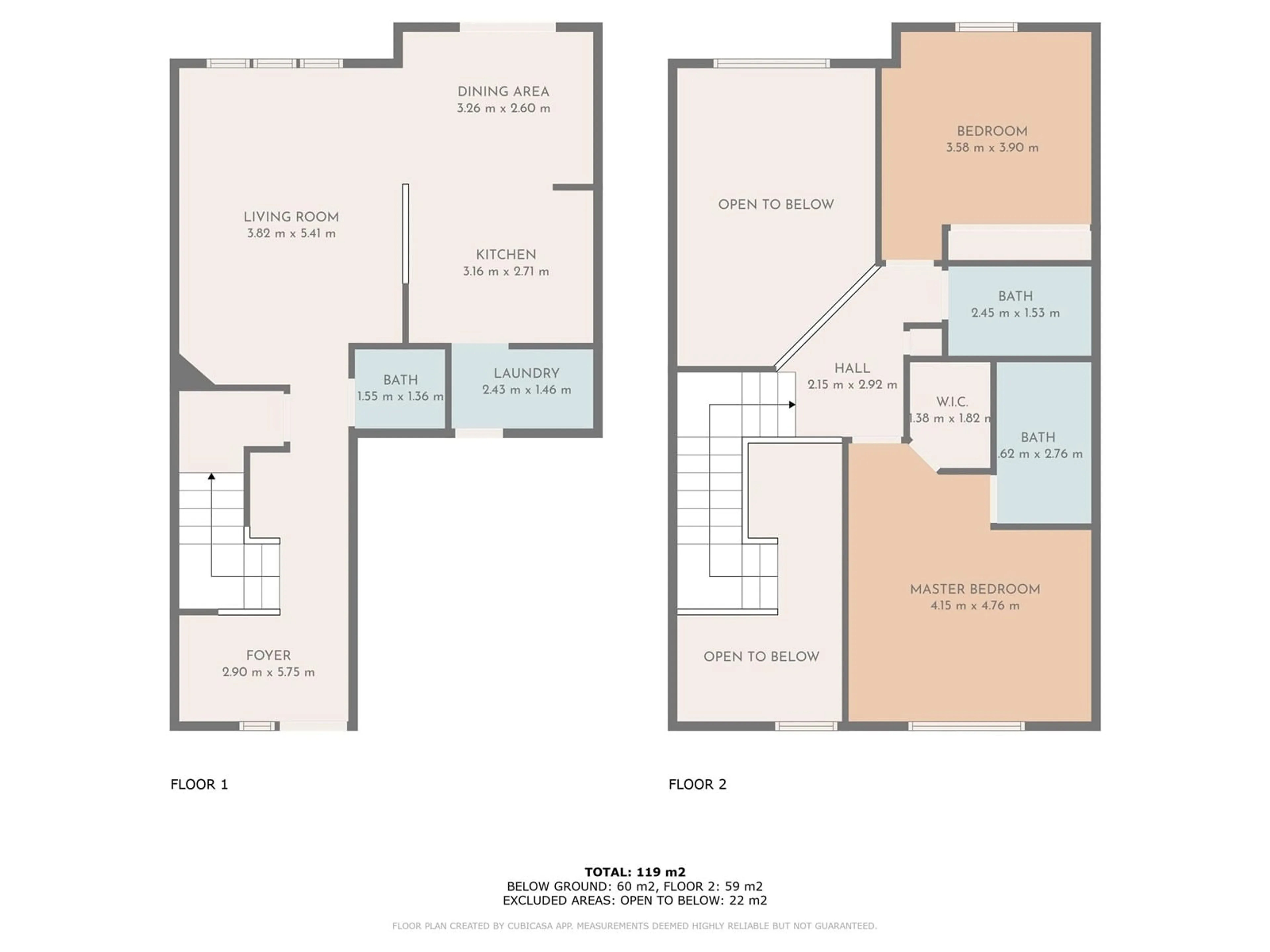 Floor plan for 5 - 6608 158 AV, Edmonton Alberta T5Z3H1