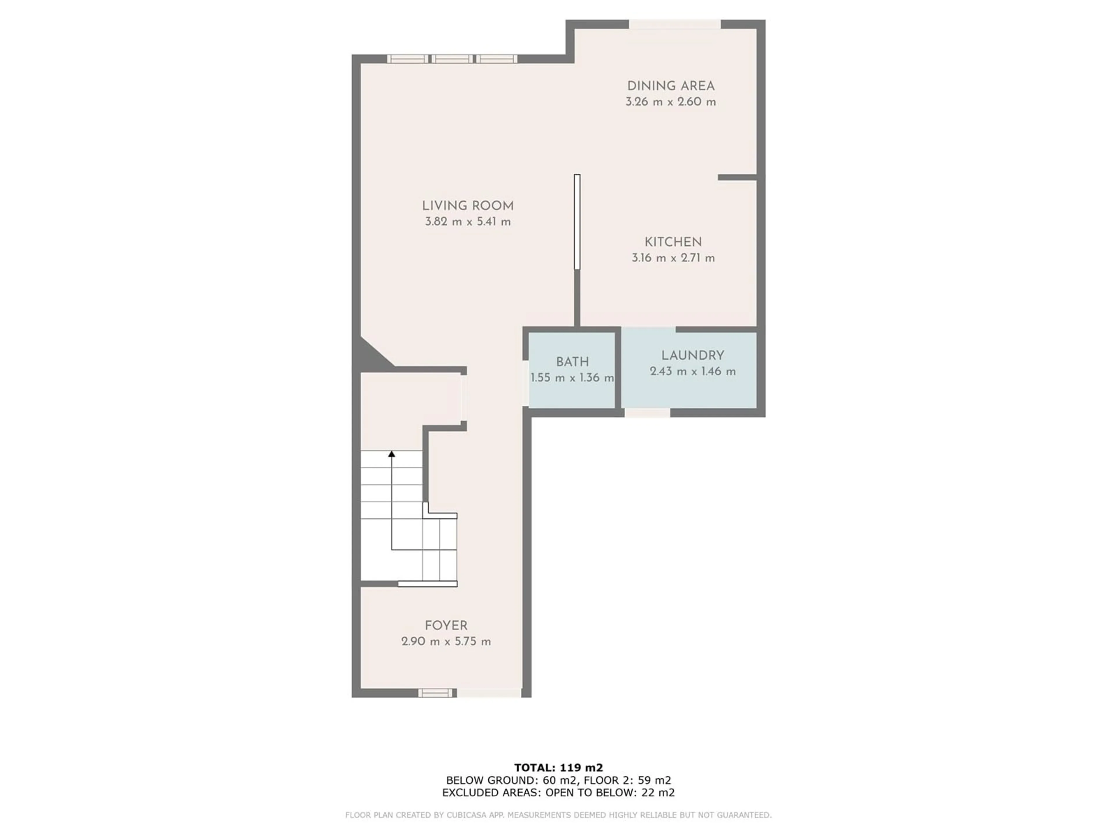 Floor plan for #5 6608 158 AV NW, Edmonton Alberta T5Z3H1