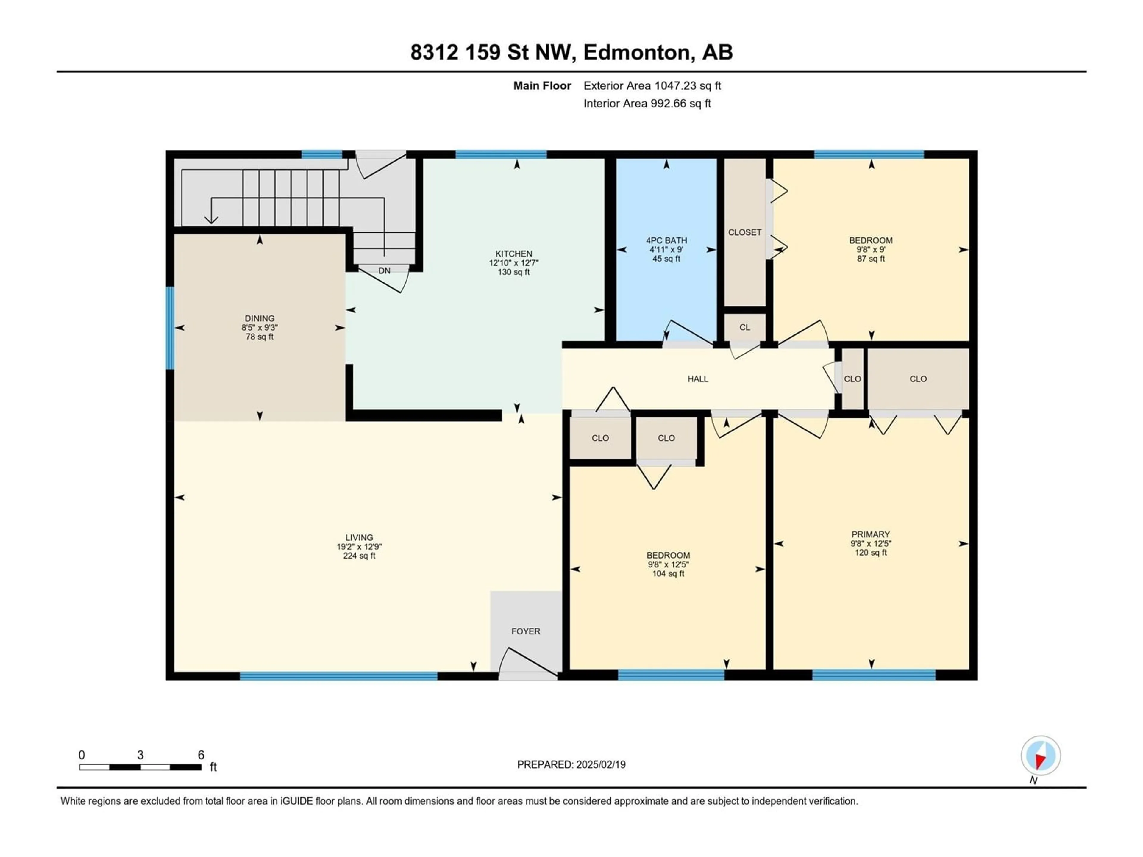 Floor plan for 8312 159 ST NW, Edmonton Alberta T5R2E7