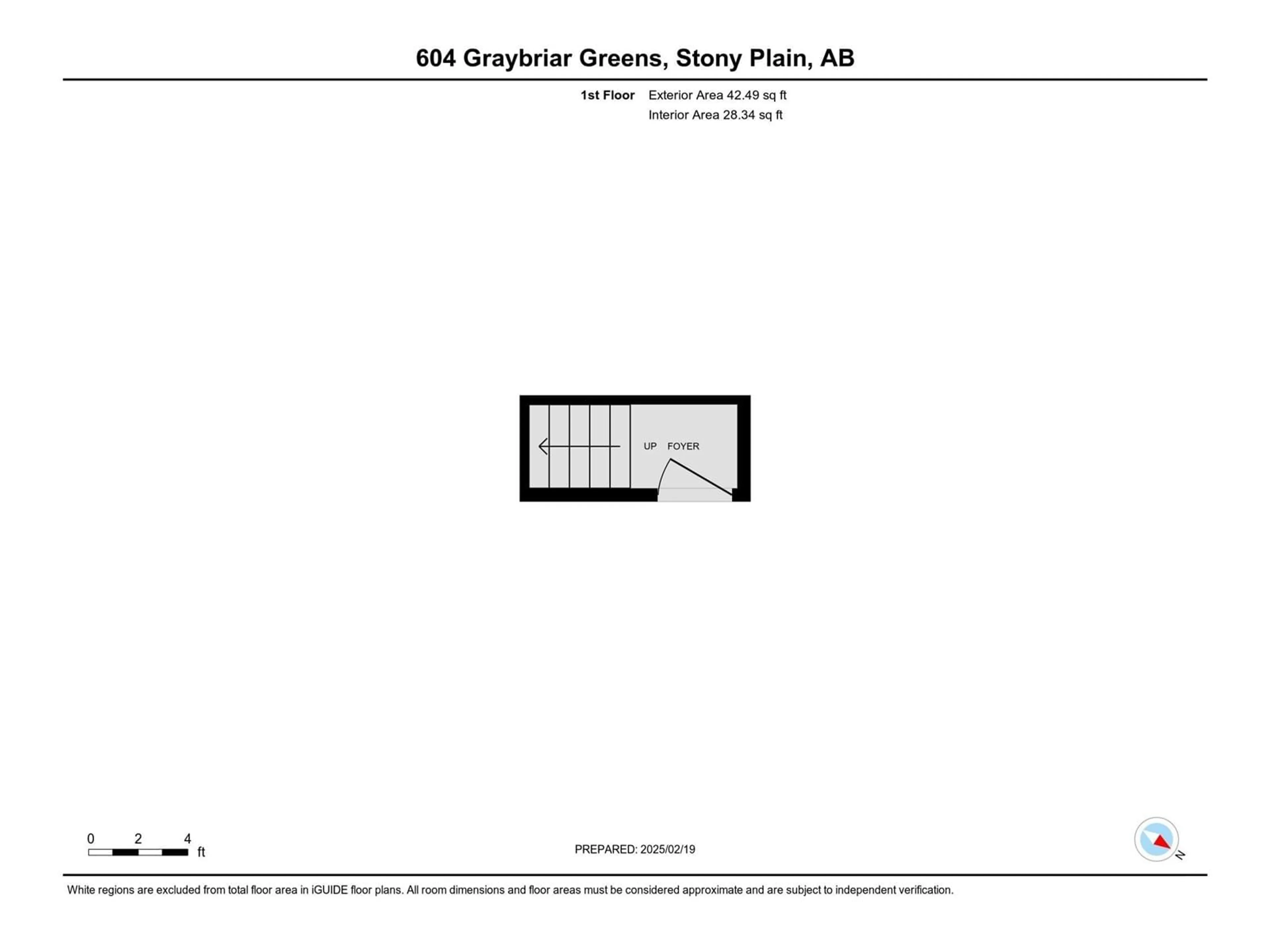 Floor plan for 604 GRAYBRIAR GR, Stony Plain Alberta T7Z0G1