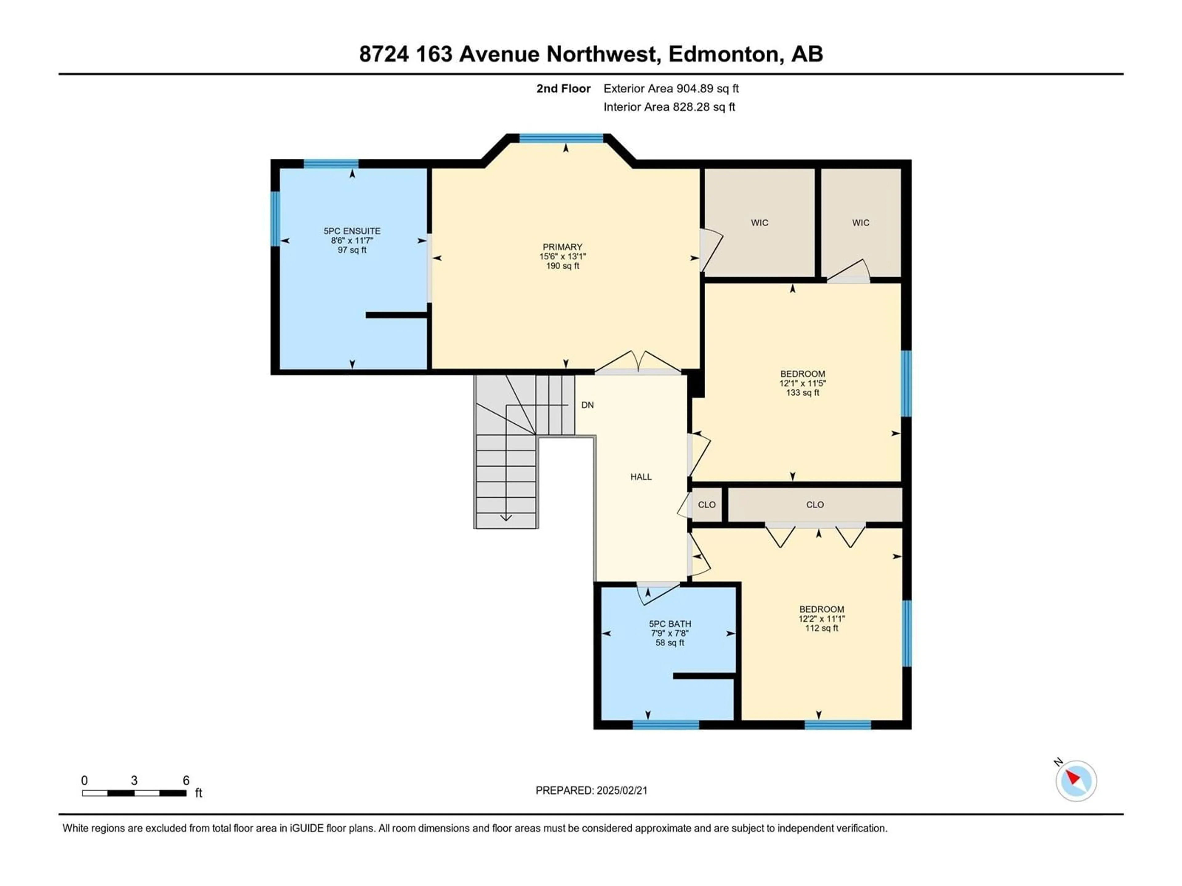 Floor plan for 8724 163 AV NW, Edmonton Alberta T5Z3K5