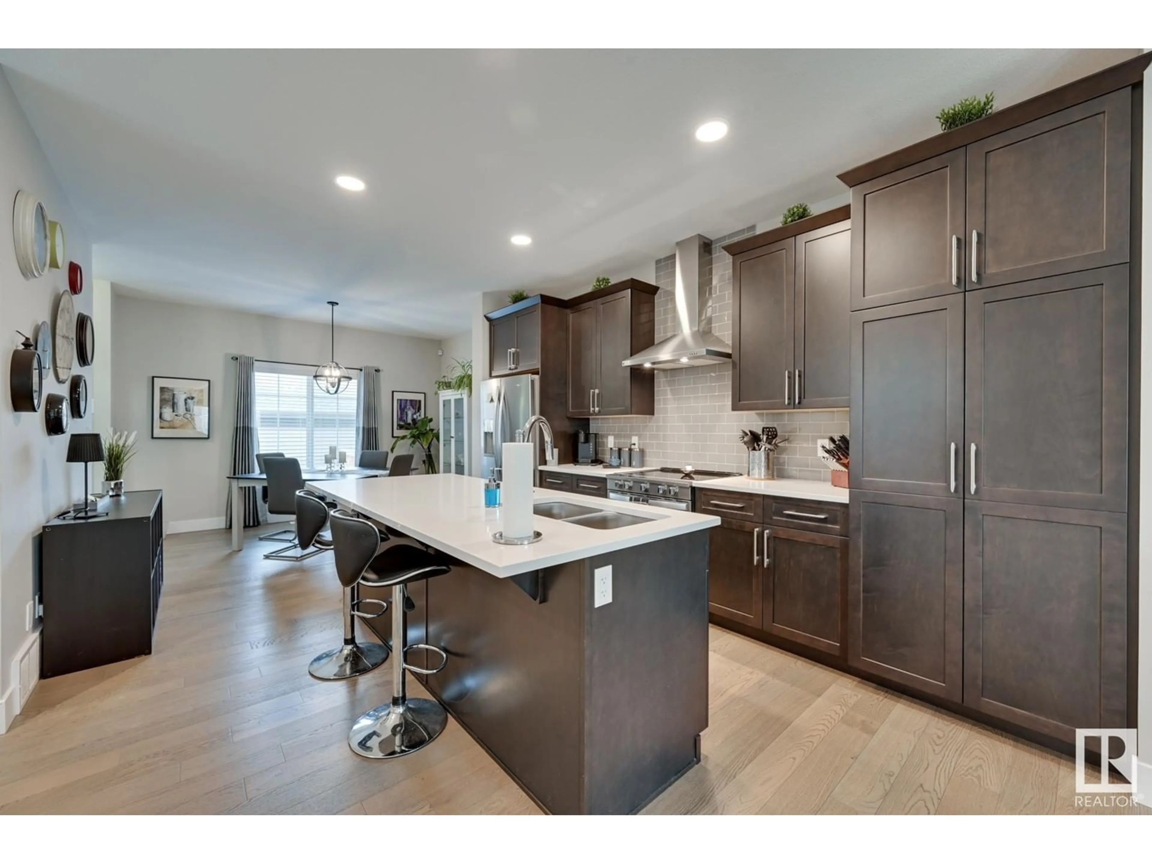 Open concept kitchen, ceramic/tile floor for 3144 KESWICK WY SW, Edmonton Alberta T6W0S5