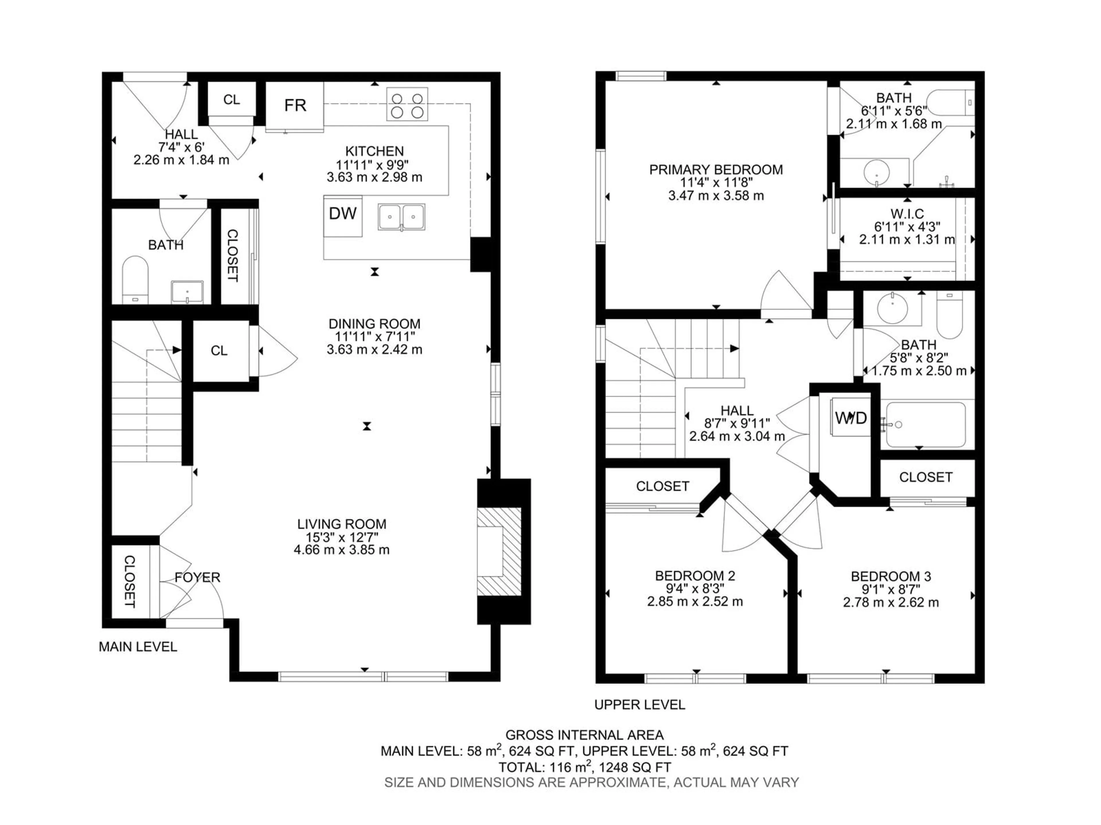 Floor plan for 12048 89 ST NW, Edmonton Alberta T5B3W1