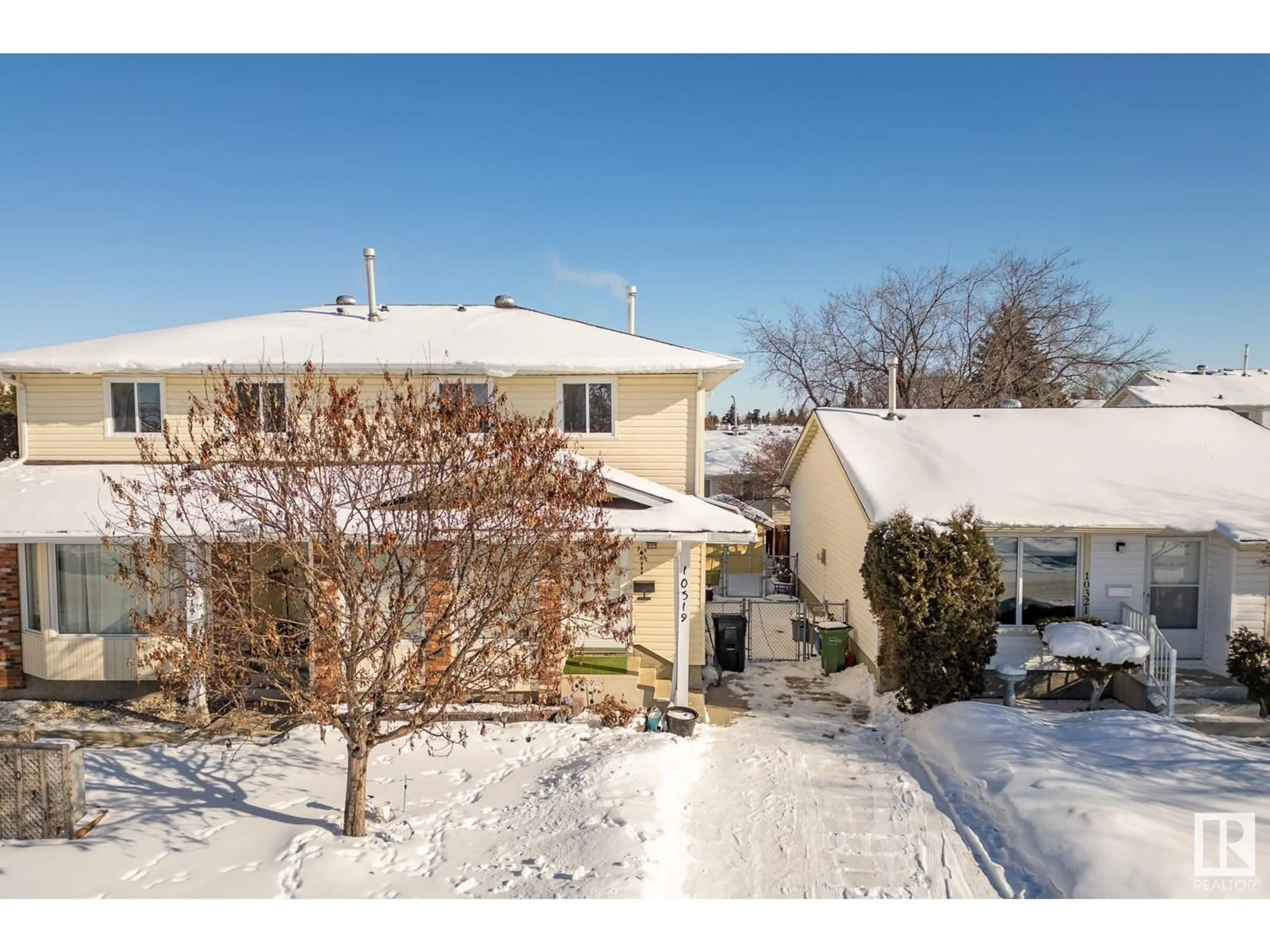 A pic from outside/outdoor area/front of a property/back of a property/a pic from drone, street for 10319 172 AV NW NW, Edmonton Alberta T5X5C2