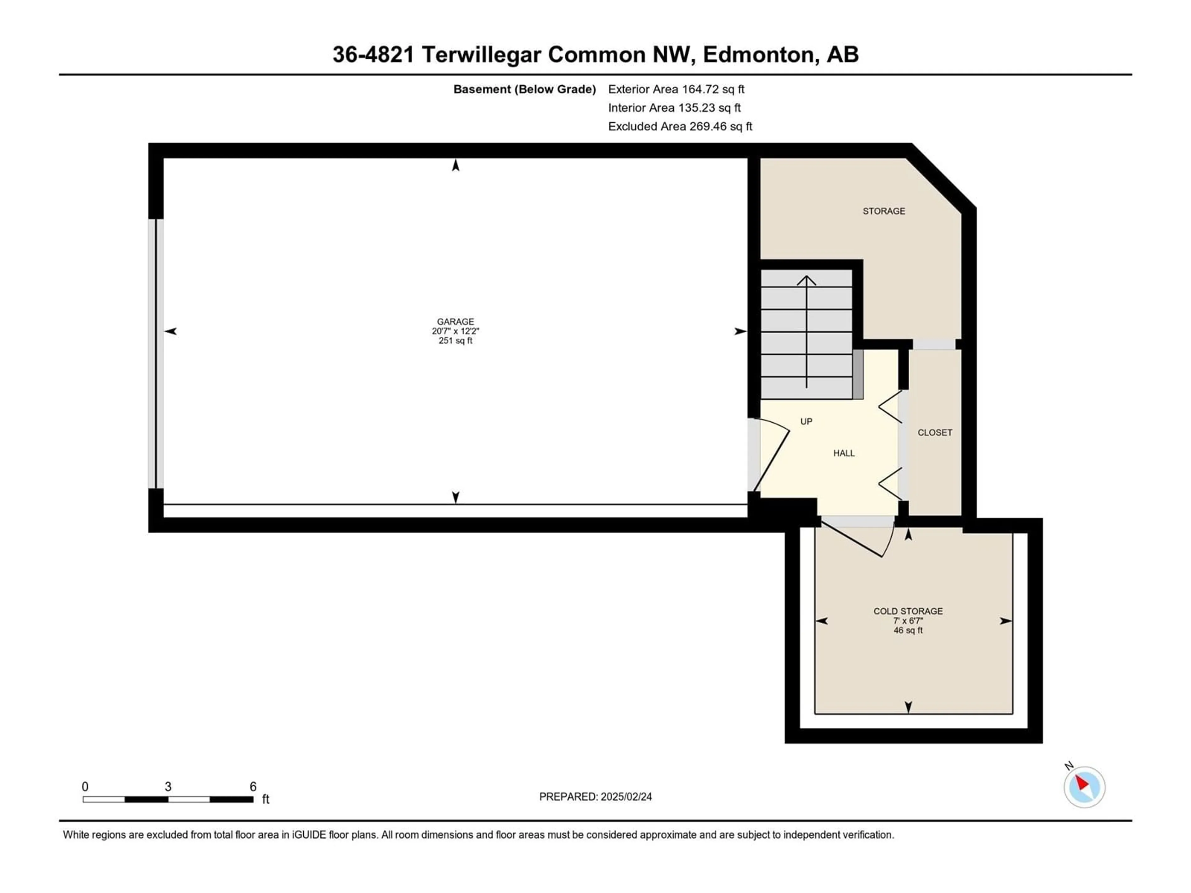 Floor plan for #36 - 4821 TERWILLEGAR CM, Edmonton Alberta T6R0C5