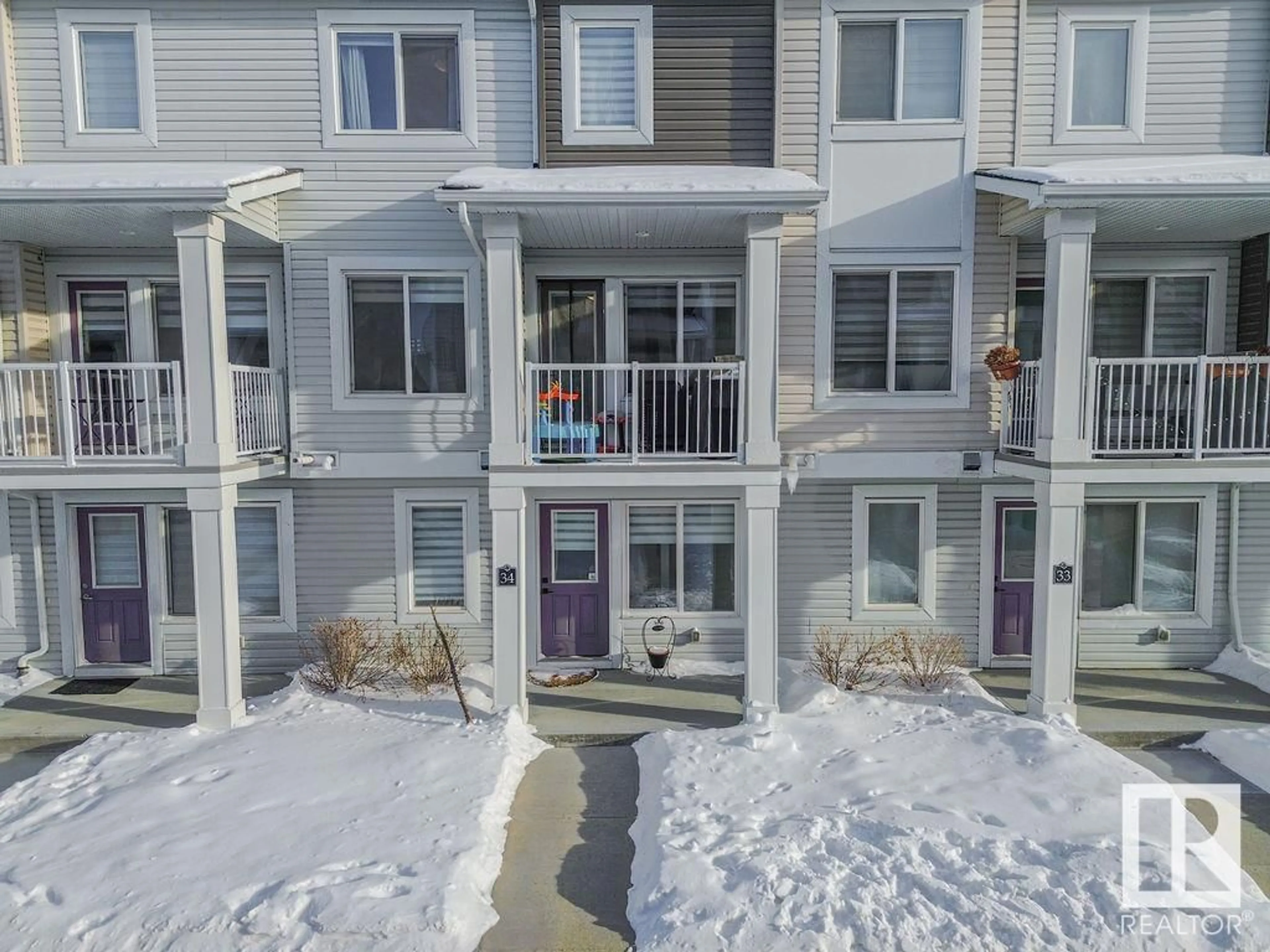 A pic from outside/outdoor area/front of a property/back of a property/a pic from drone, unknown for #34 330 BULYEA RD NW, Edmonton Alberta T6R0W8