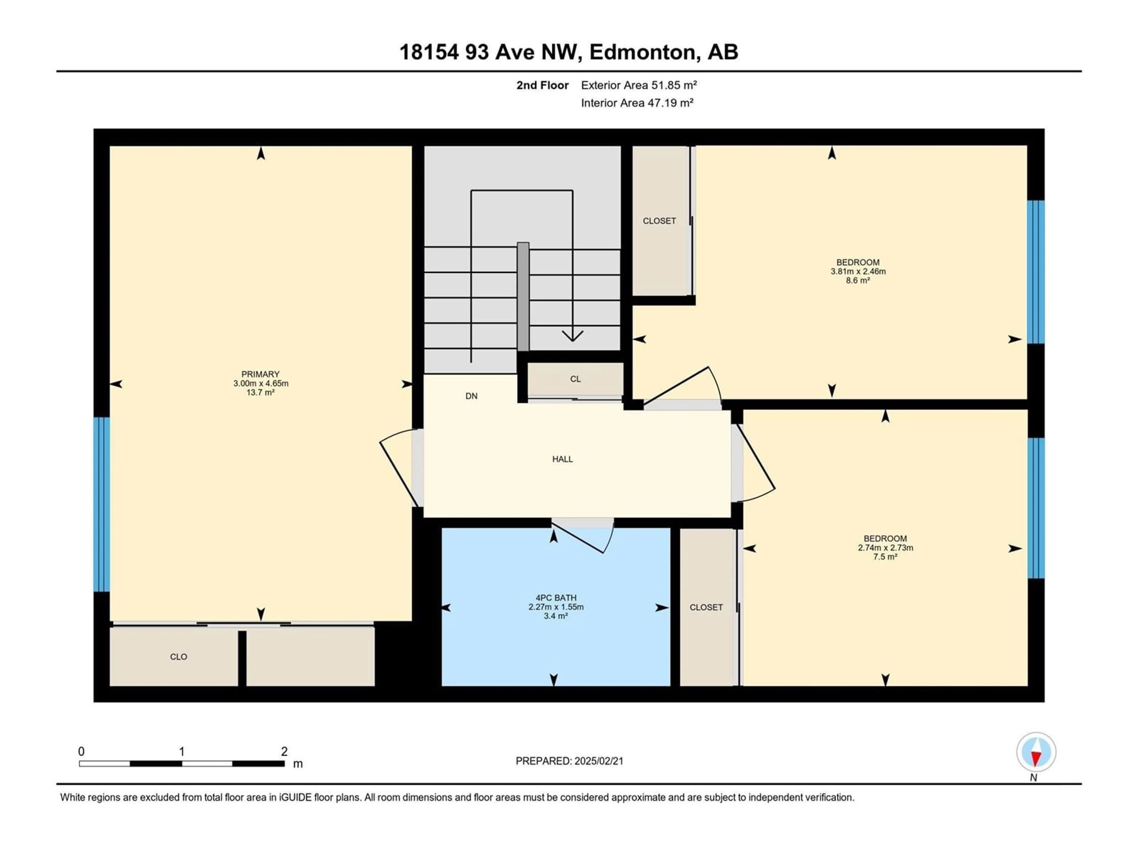 Floor plan for 18154 93 AV NW, Edmonton Alberta T5T1Y1