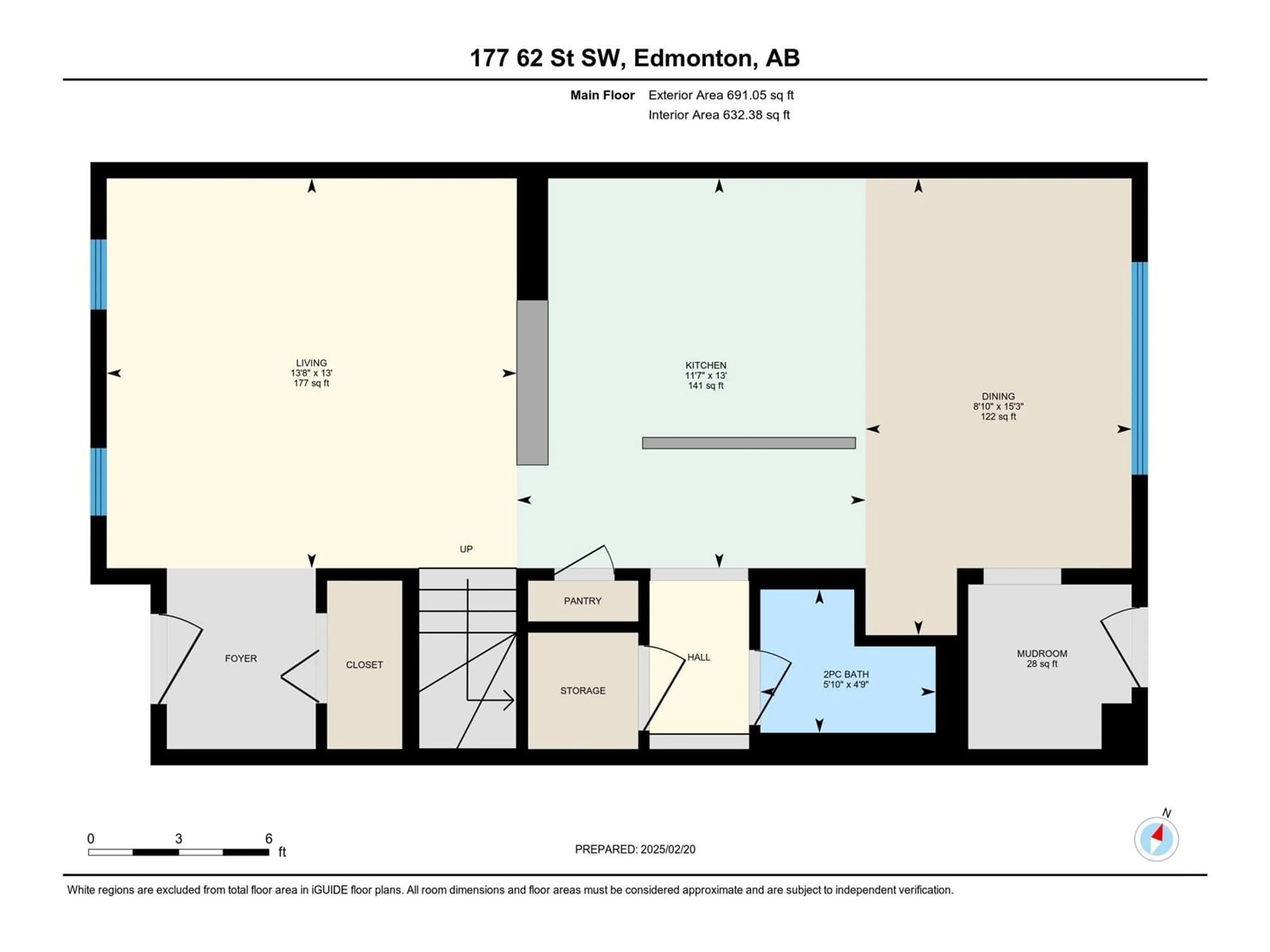 Floor plan for 177 62 ST SW SW, Edmonton Alberta T6X0B9