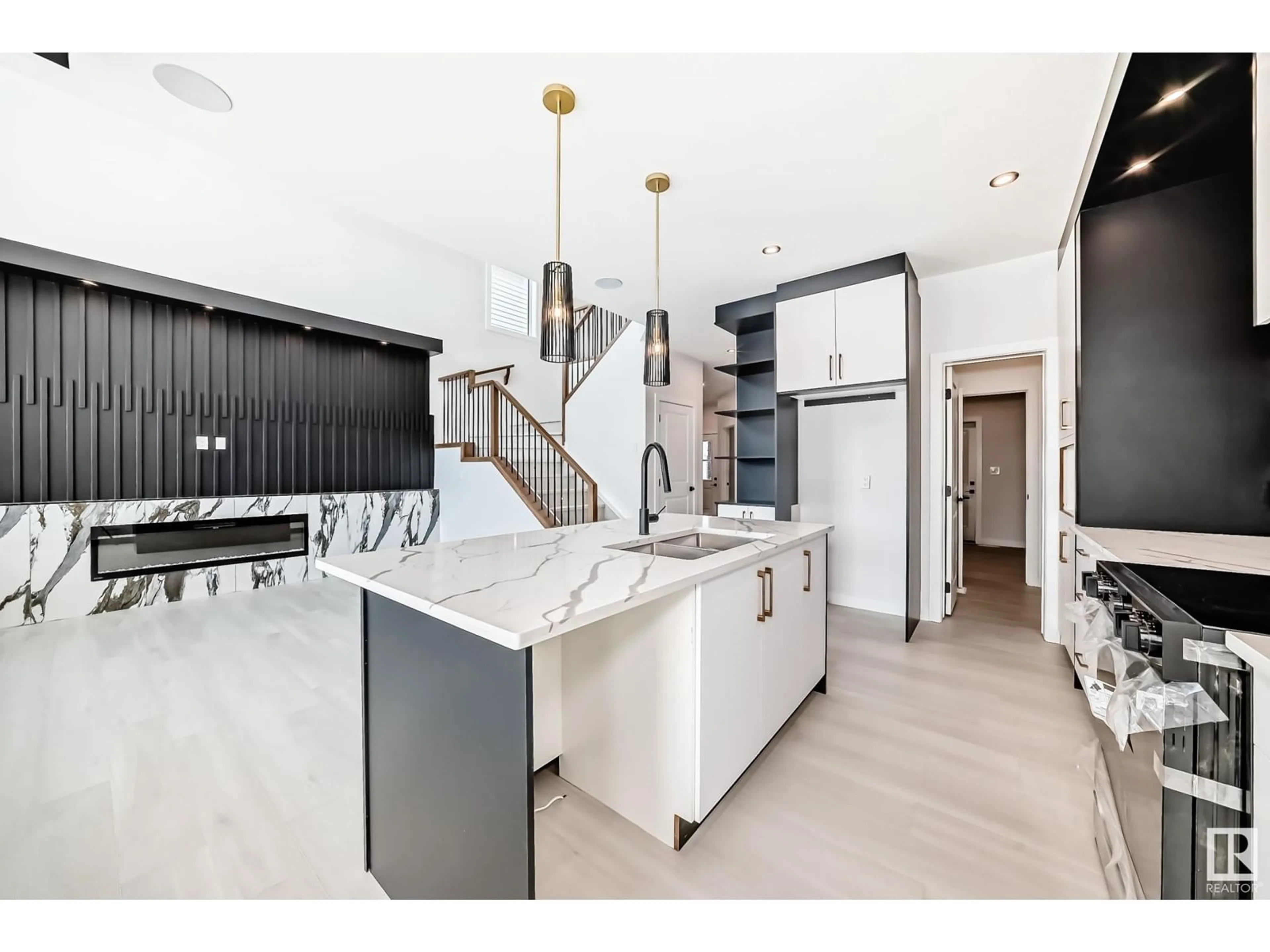 Open concept kitchen, ceramic/tile floor for 32 ASHBURY CR, Spruce Grove Alberta T7X3C6