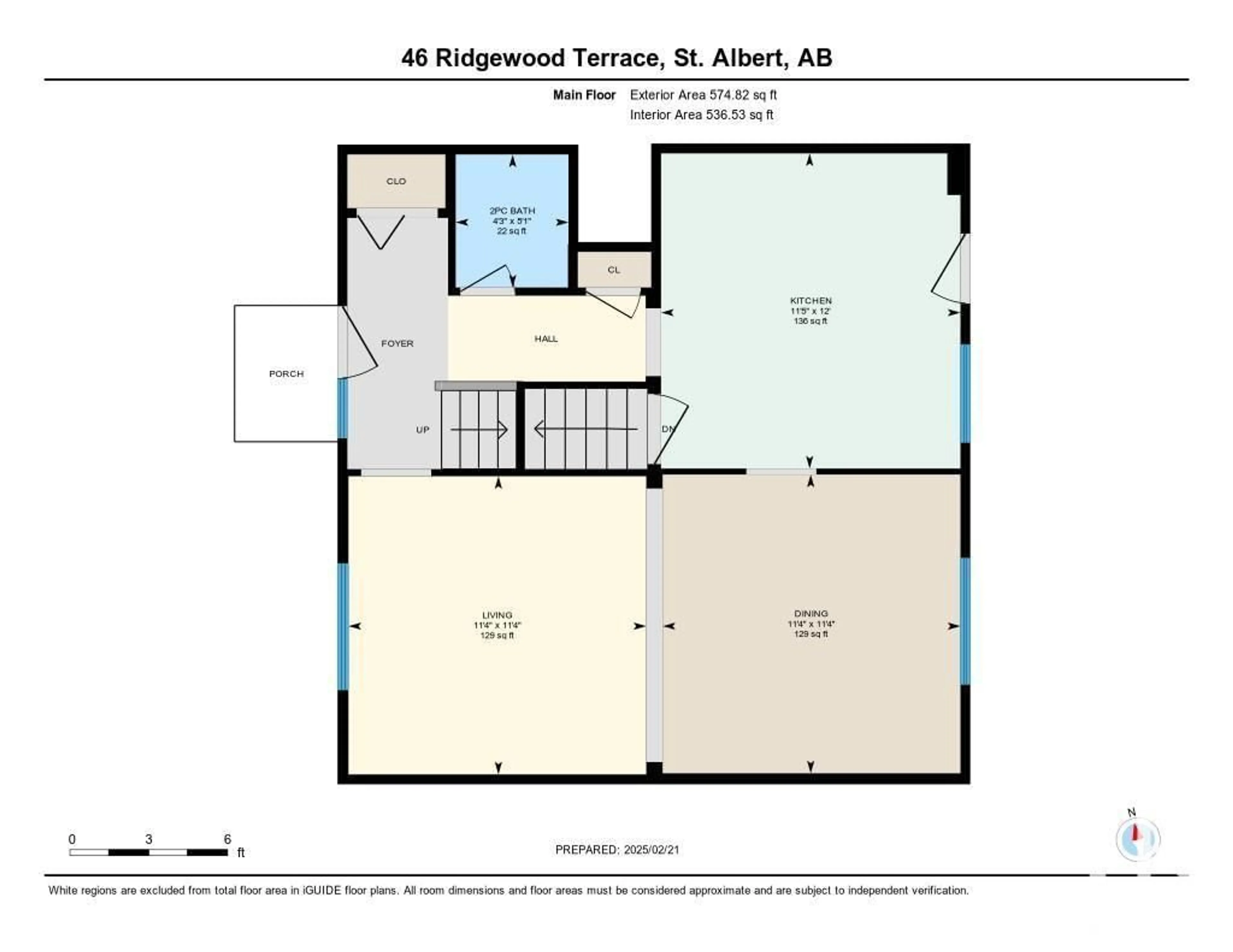 Floor plan for 46 Ridgewood TC, St. Albert Alberta T8N0E9