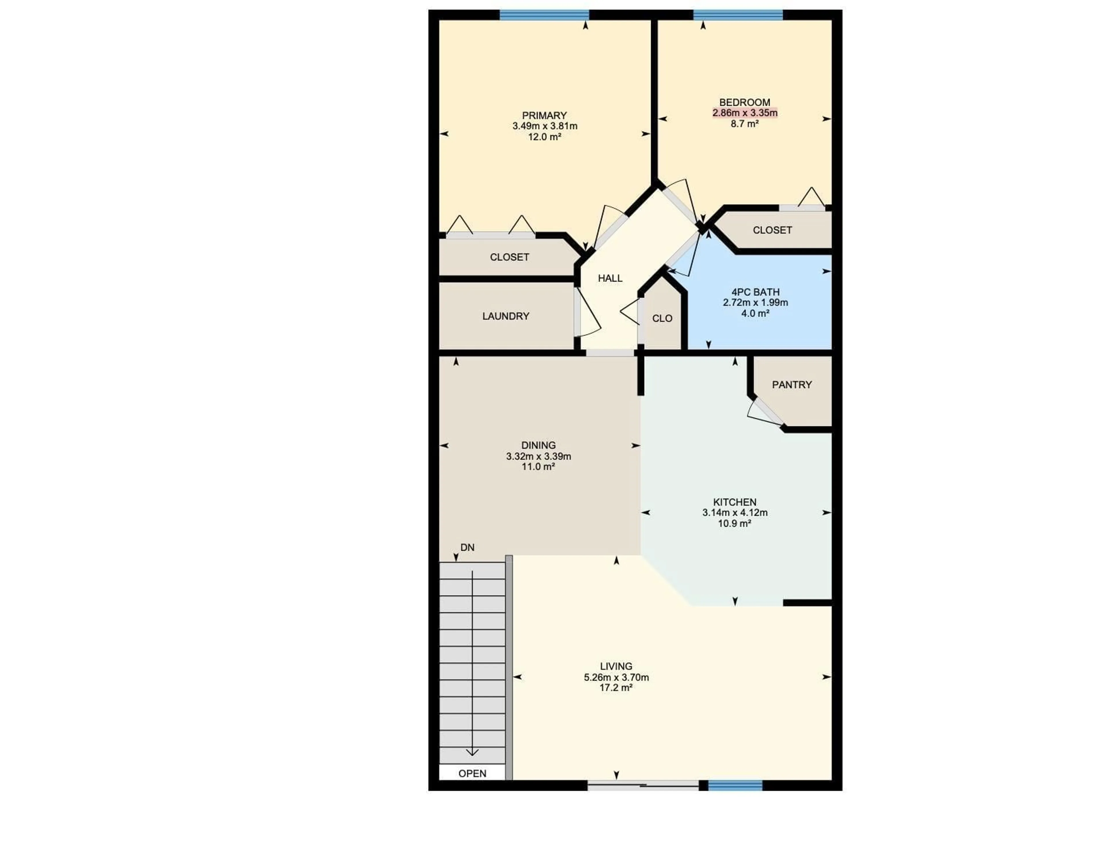 Floor plan for #82 150 EDWARDS DR SW, Edmonton Alberta T6X1M4