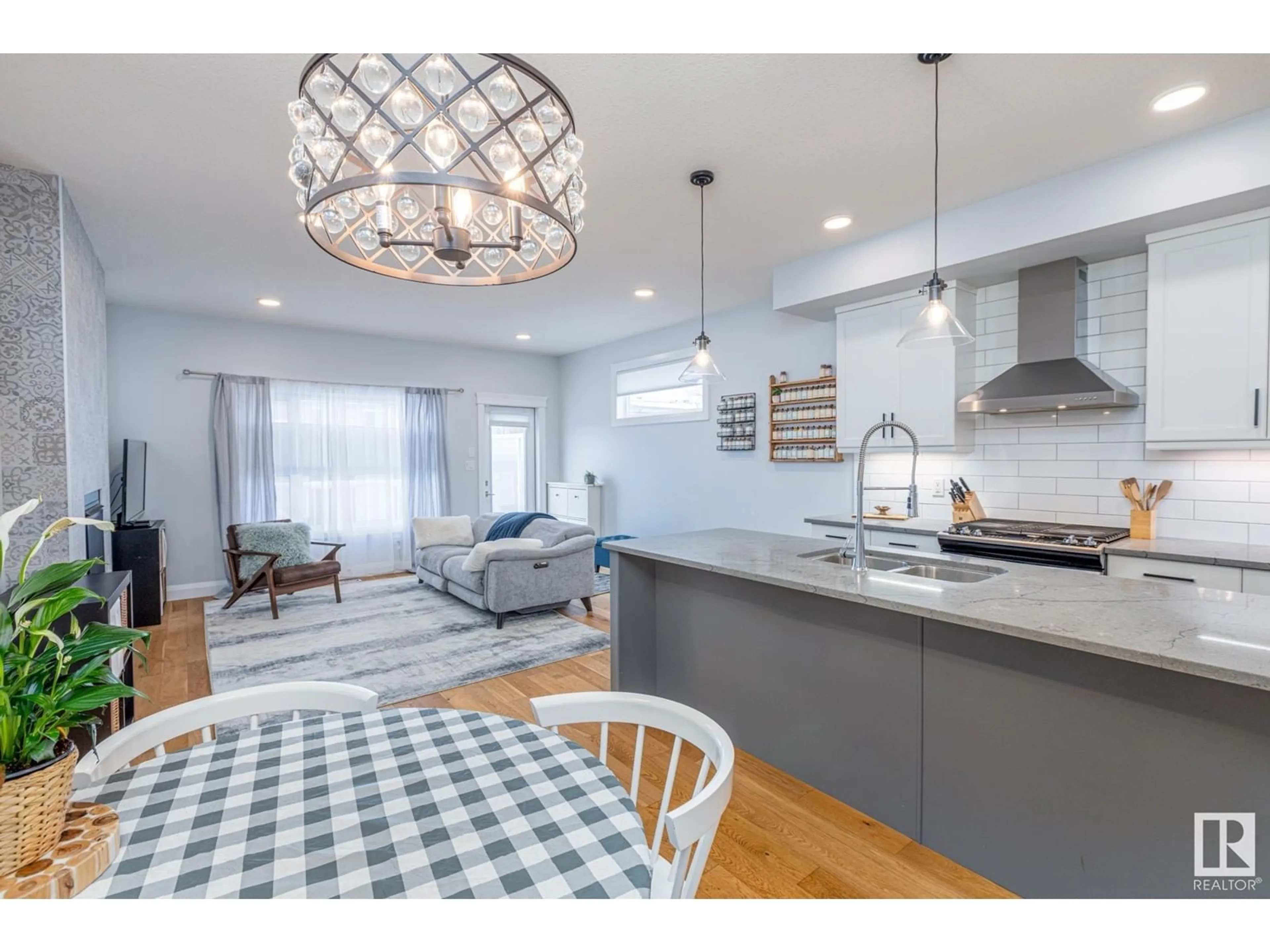 Open concept kitchen, unknown for 8534 81 AV NW, Edmonton Alberta T6C0W4