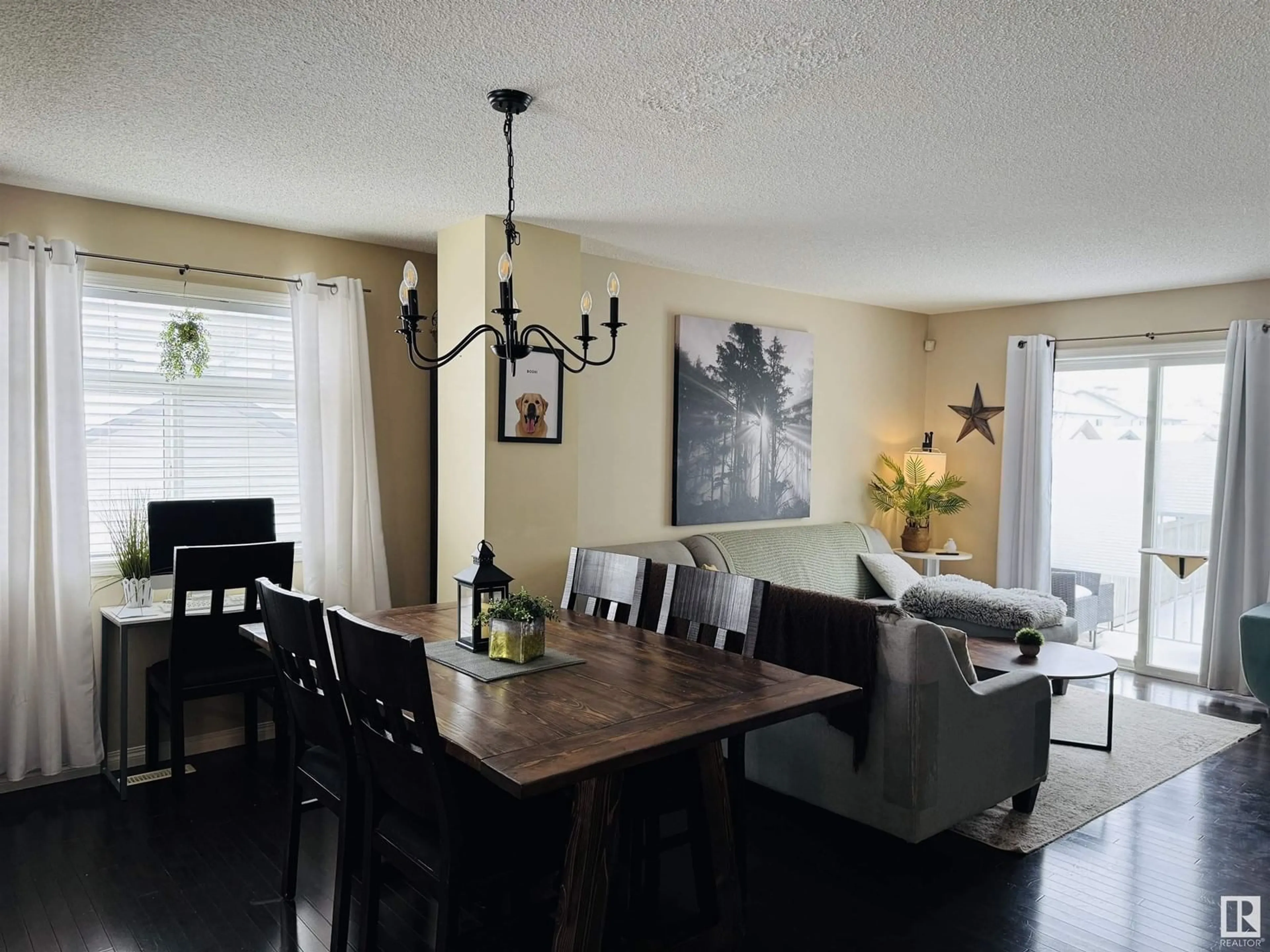 Dining room, wood/laminate floor for #14 465 Hemingway RD NW, Edmonton Alberta T6M0J7