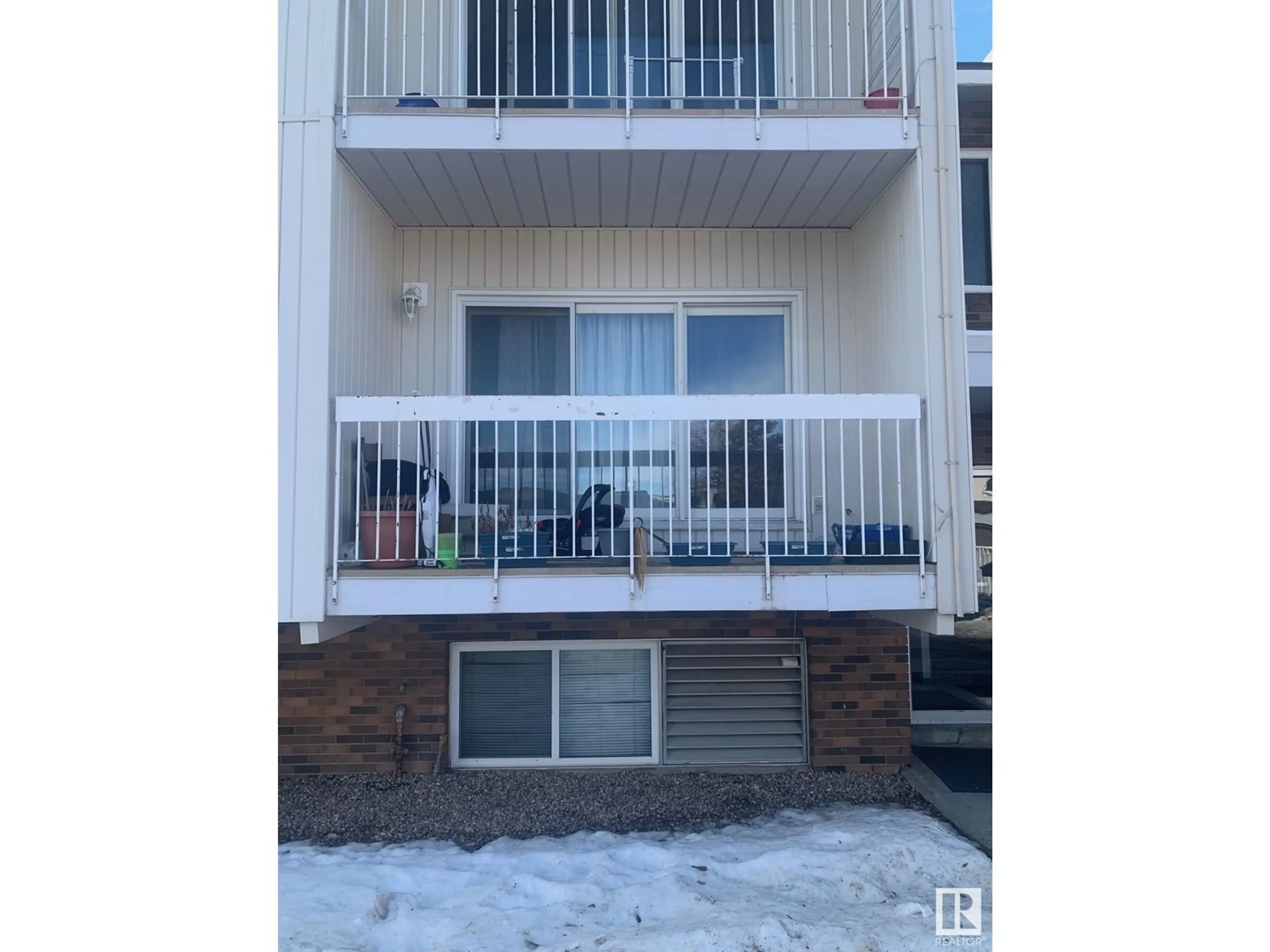 Balcony in the apartment, unknown for #208 11460 40 AV NW, Edmonton Alberta T6J0R5