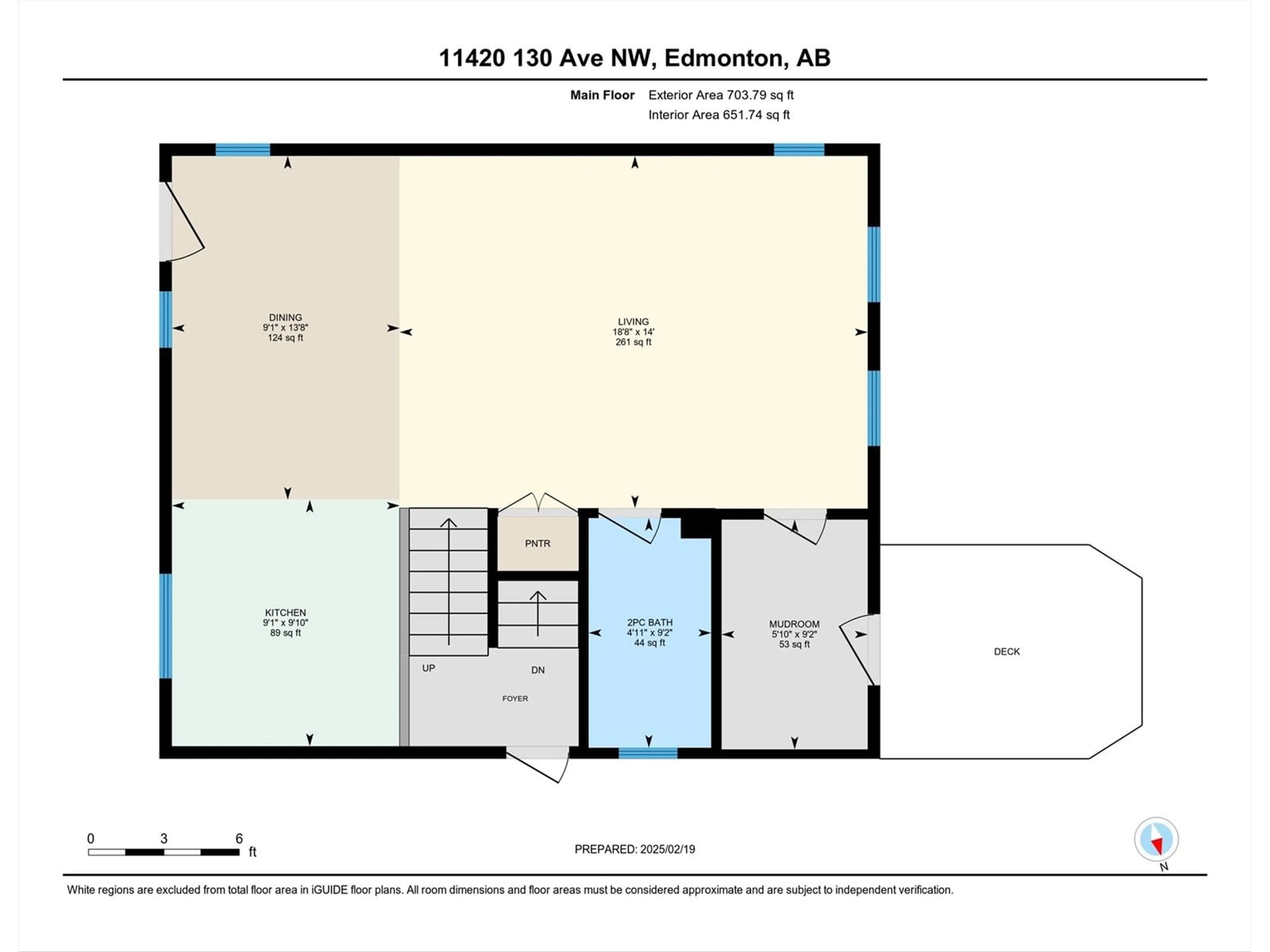 Floor plan for 11420 130 AV NW, Edmonton Alberta T6E0T6