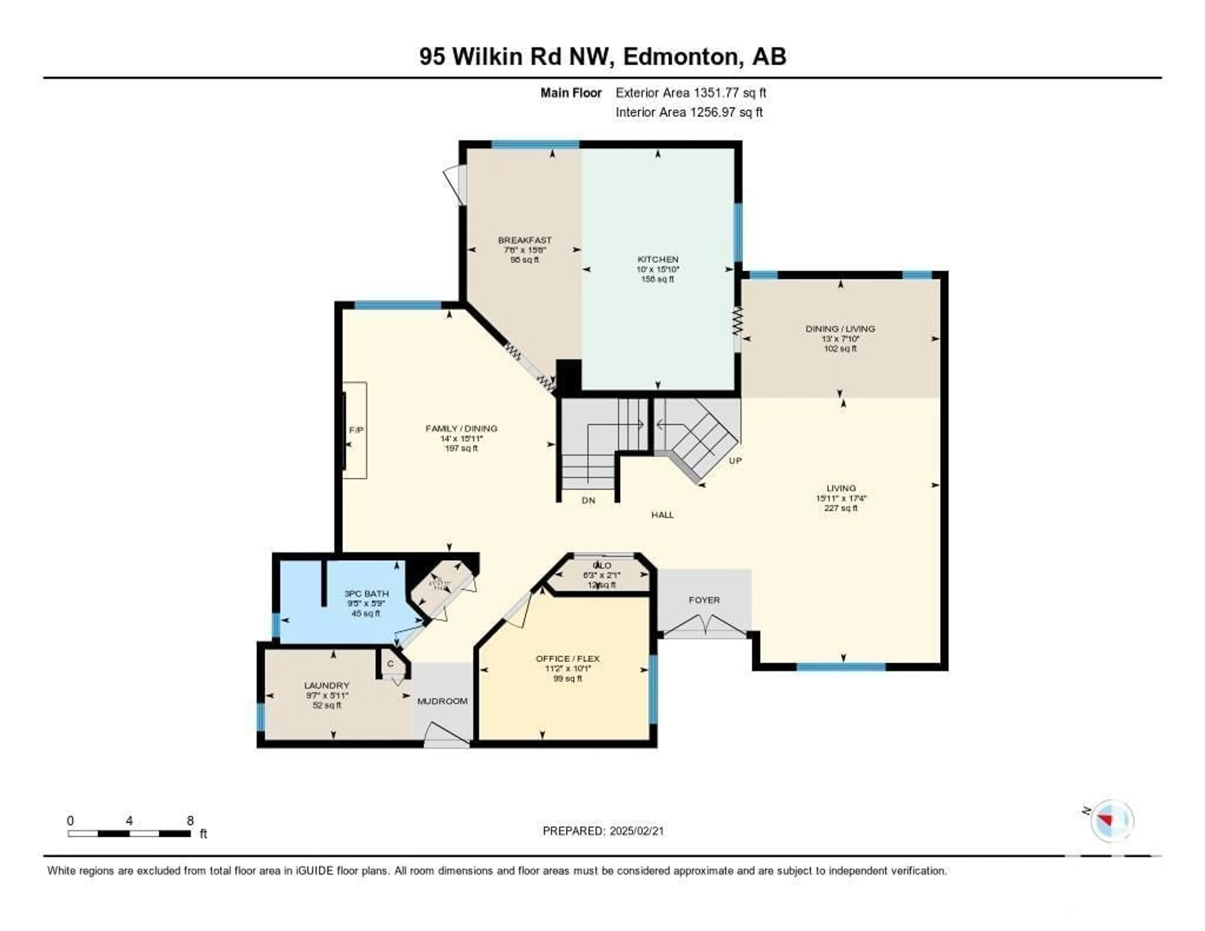 Floor plan for 95 WILKIN RD NW, Edmonton Alberta T6M2H4