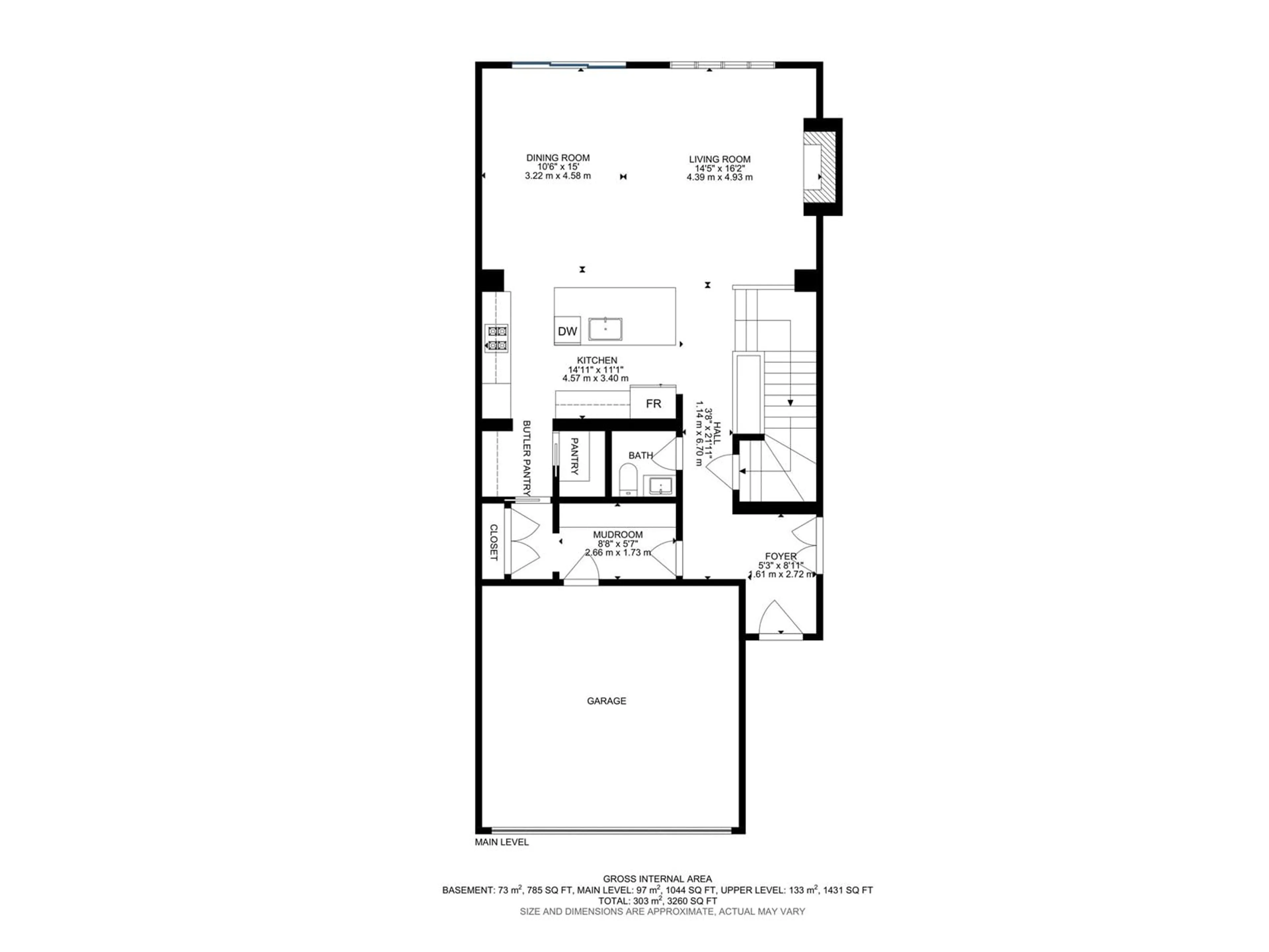 Floor plan for 15804 29 AV SW, Edmonton Alberta T6W4X4