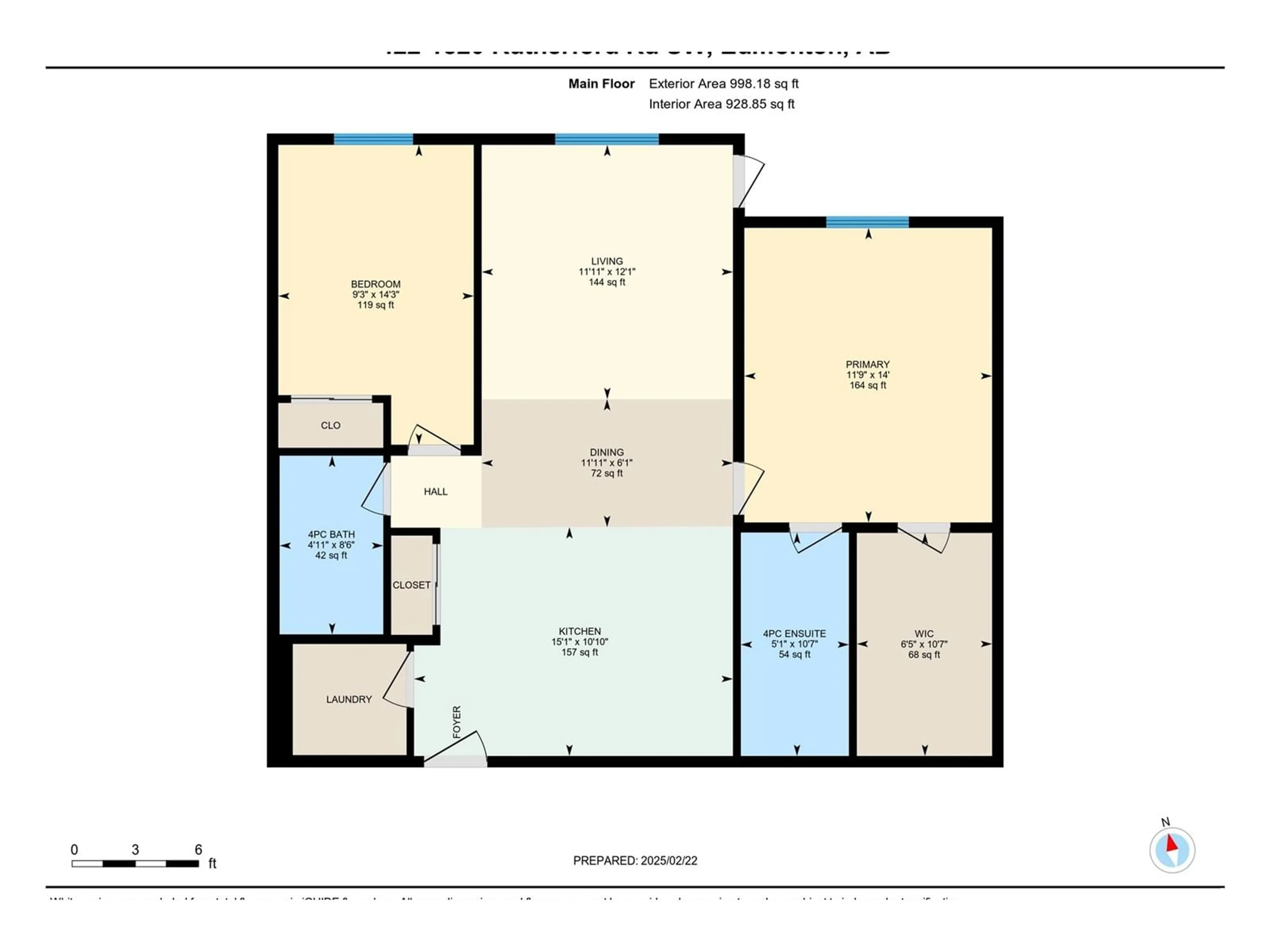 Floor plan for 422 1820 RUTHERFORD RD SW, Edmonton Alberta T6W2K6