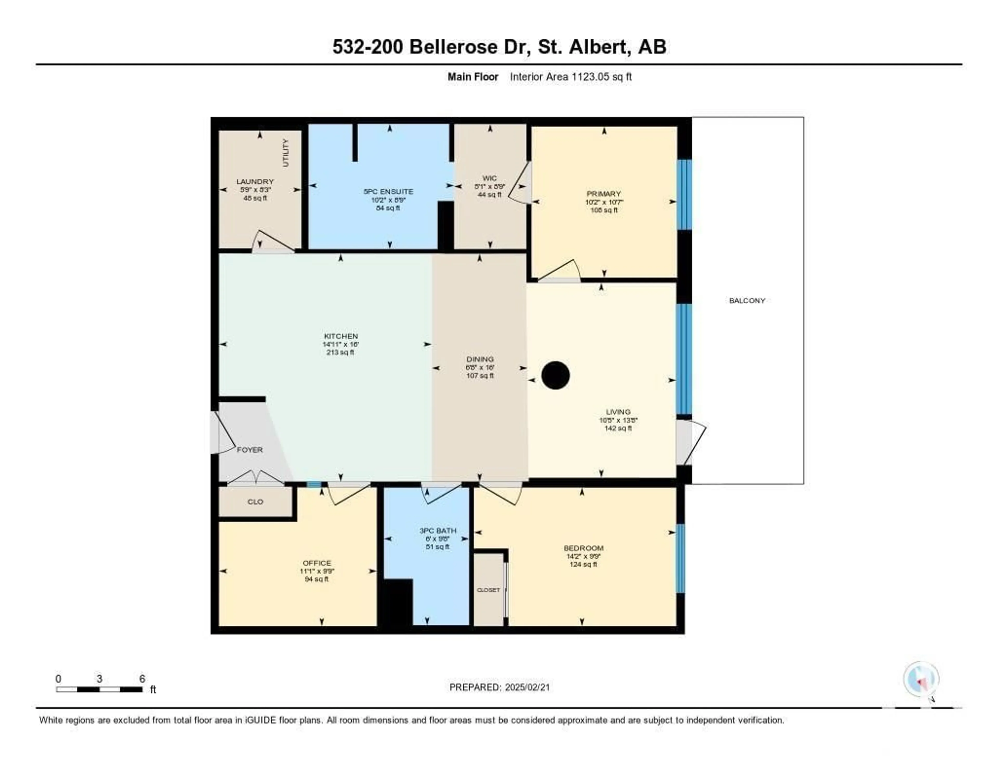 Floor plan for #532 200 BELLEROSE DR, St. Albert Alberta T8N7P7