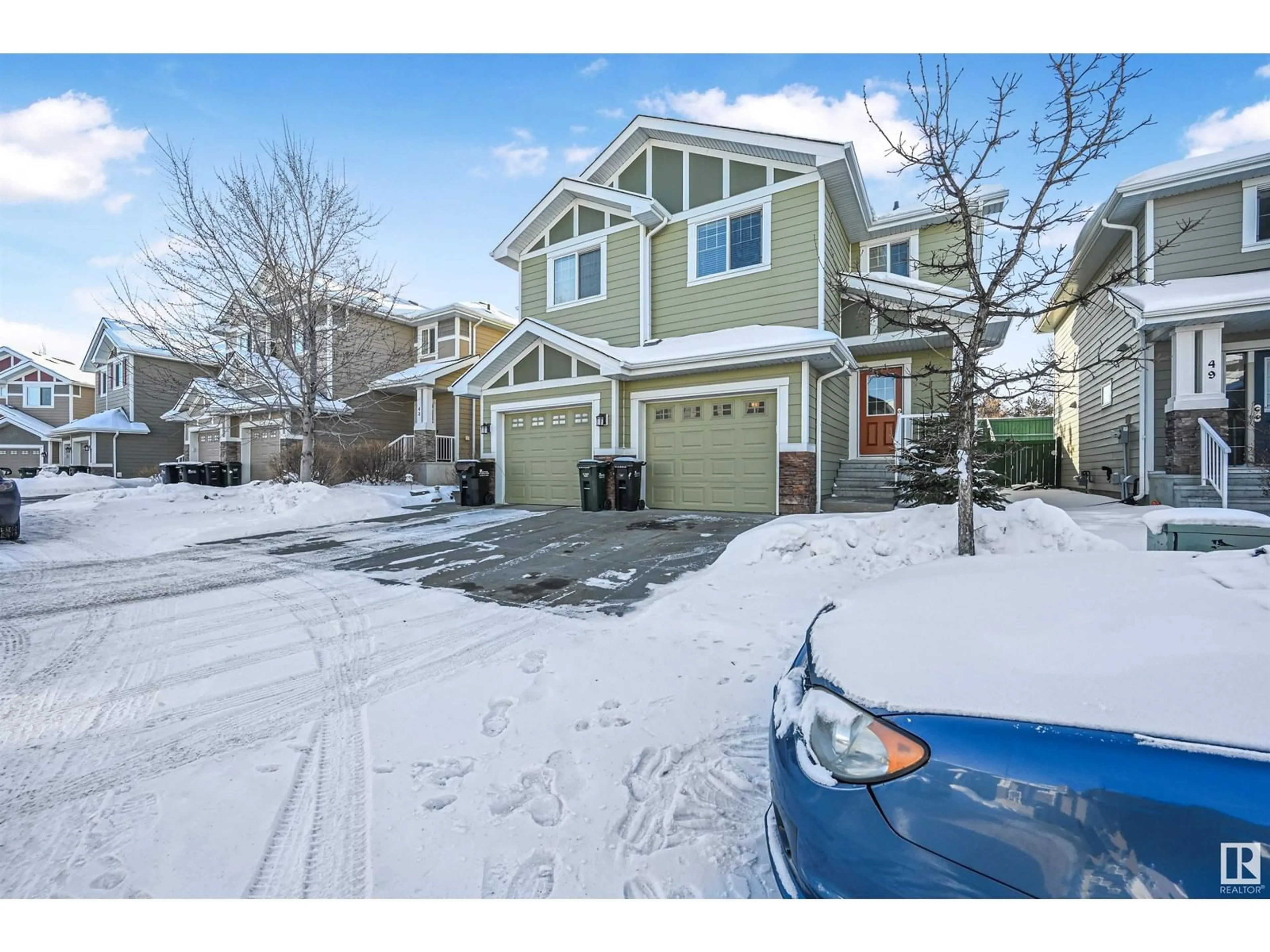 A pic from outside/outdoor area/front of a property/back of a property/a pic from drone, street for #47 219 CHARLOTTE WY, Sherwood Park Alberta T8H0T3