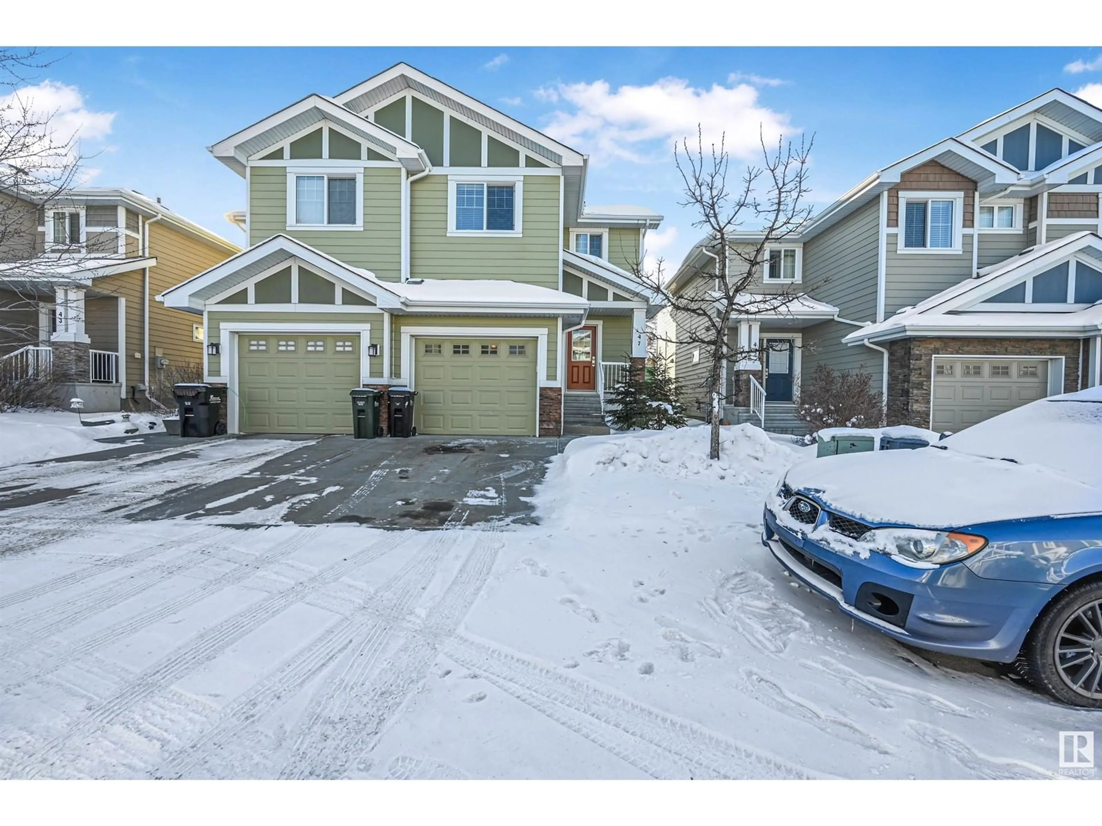 A pic from outside/outdoor area/front of a property/back of a property/a pic from drone, street for #47 219 CHARLOTTE WY, Sherwood Park Alberta T8H0T3