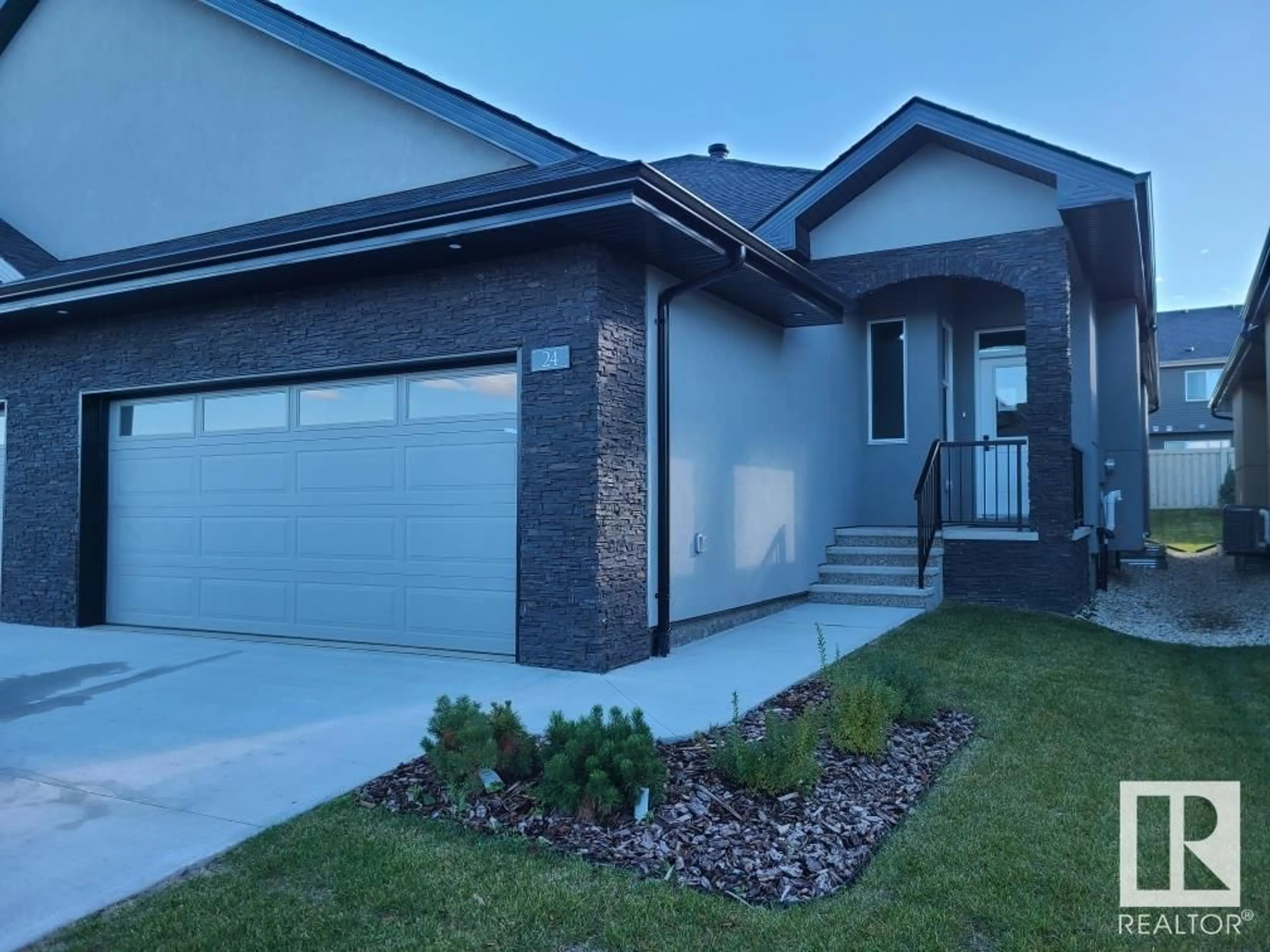 Home with vinyl exterior material, street for #24 104 ALLARD LI SW, Edmonton Alberta T6W2N2