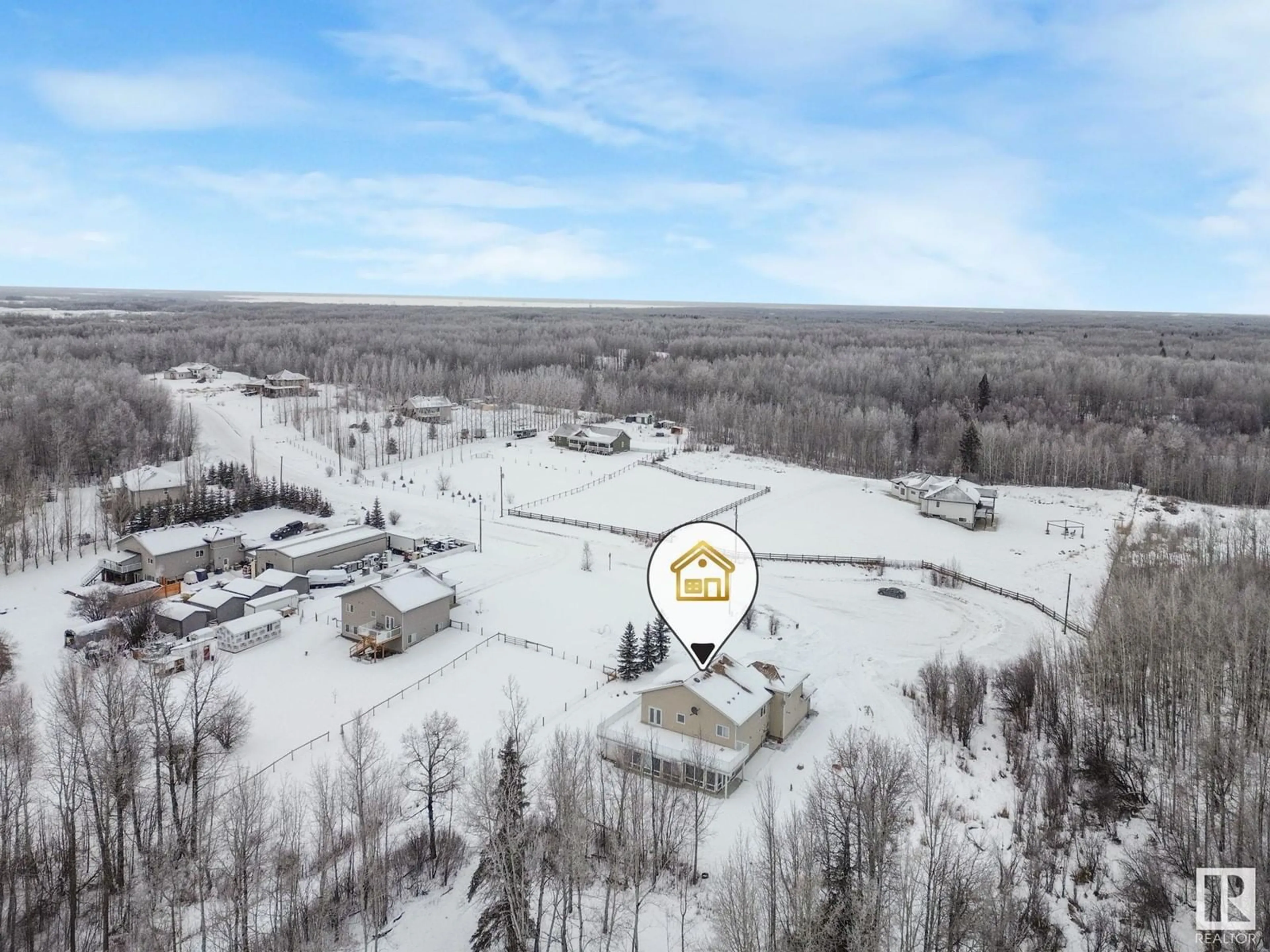 A pic from outside/outdoor area/front of a property/back of a property/a pic from drone, mountain view for #17 54013 RGE RD 30, Rural Lac Ste. Anne County Alberta T0E1V3