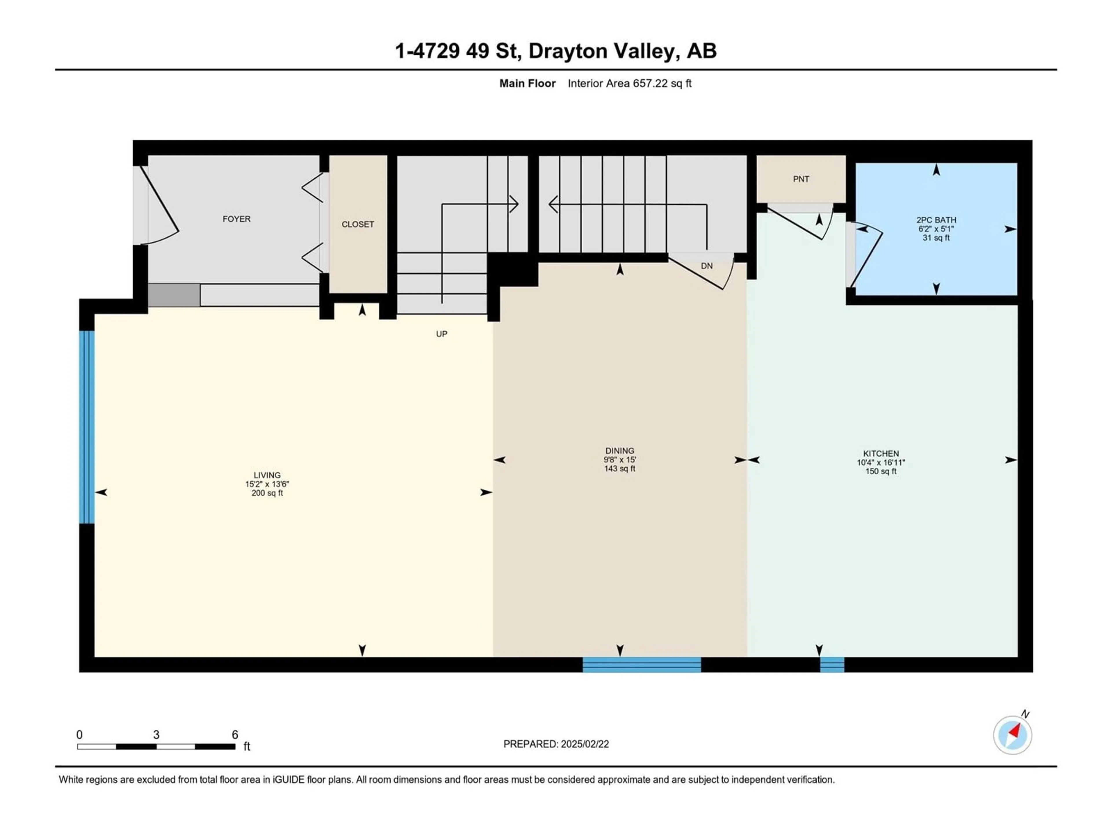 Floor plan for 1 4729 49 ST, Drayton Valley Alberta T7A1J1