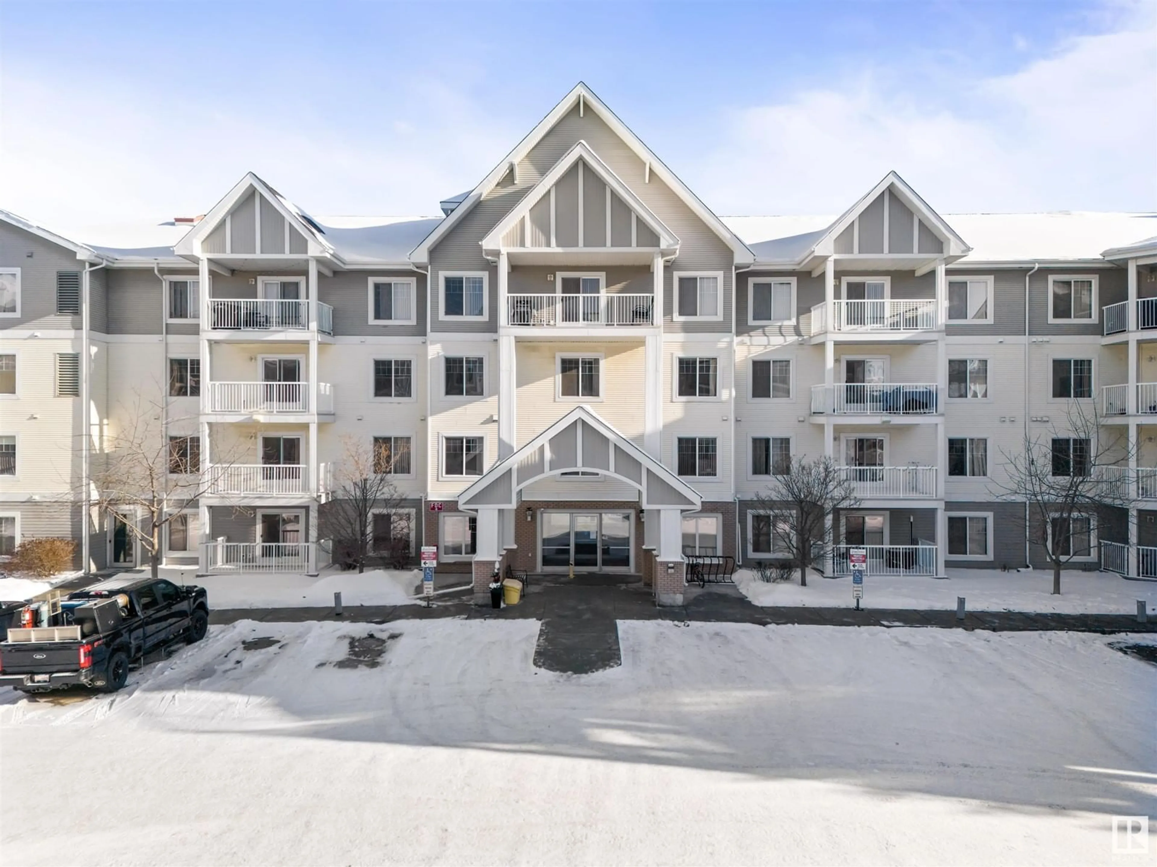 A pic from outside/outdoor area/front of a property/back of a property/a pic from drone, mountain view for #311 - 2204 44 AV, Edmonton Alberta T6T0G5