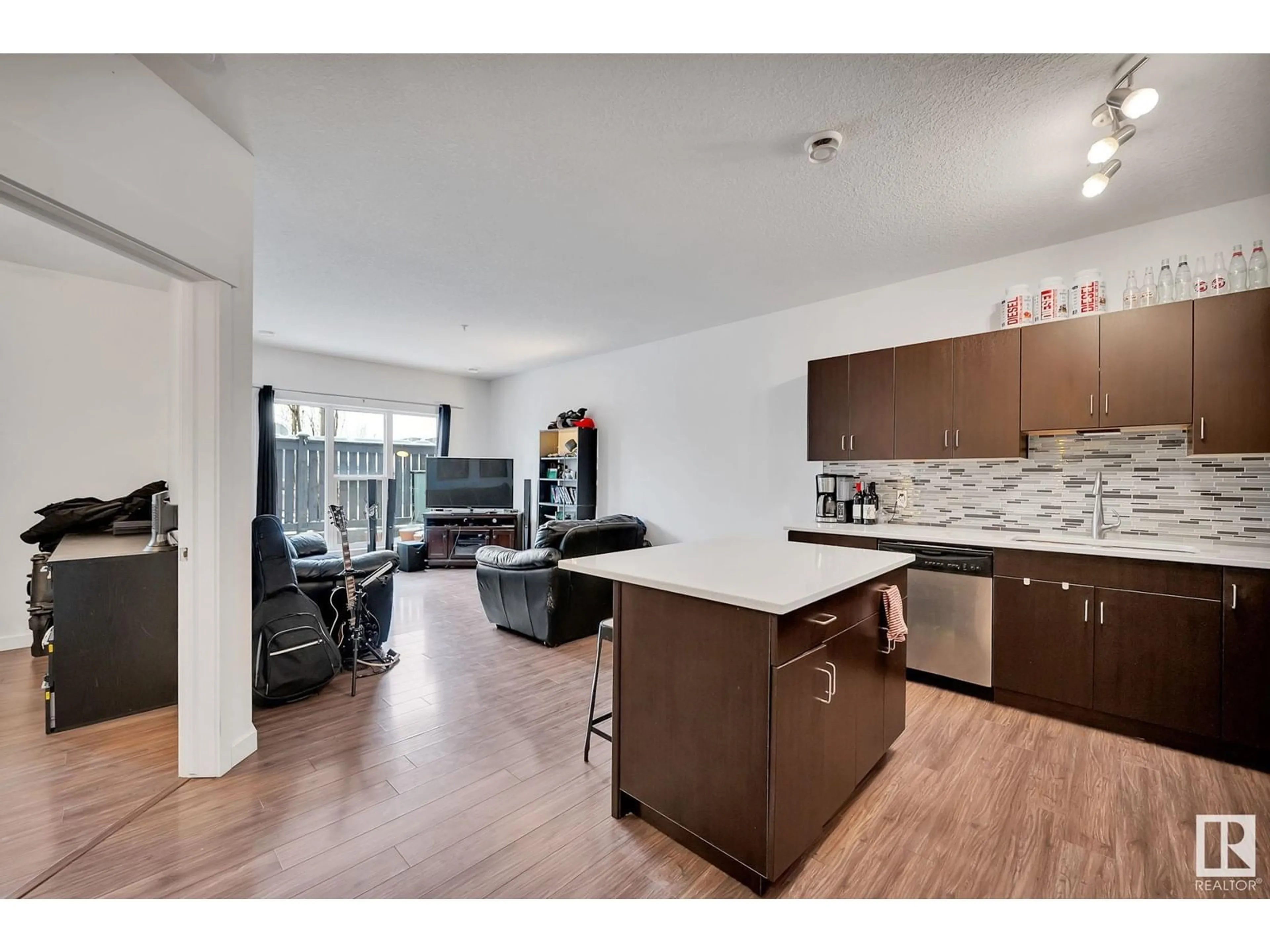 Open concept kitchen, unknown for #109 10518 113 ST NW NW, Edmonton Alberta T5H0C6