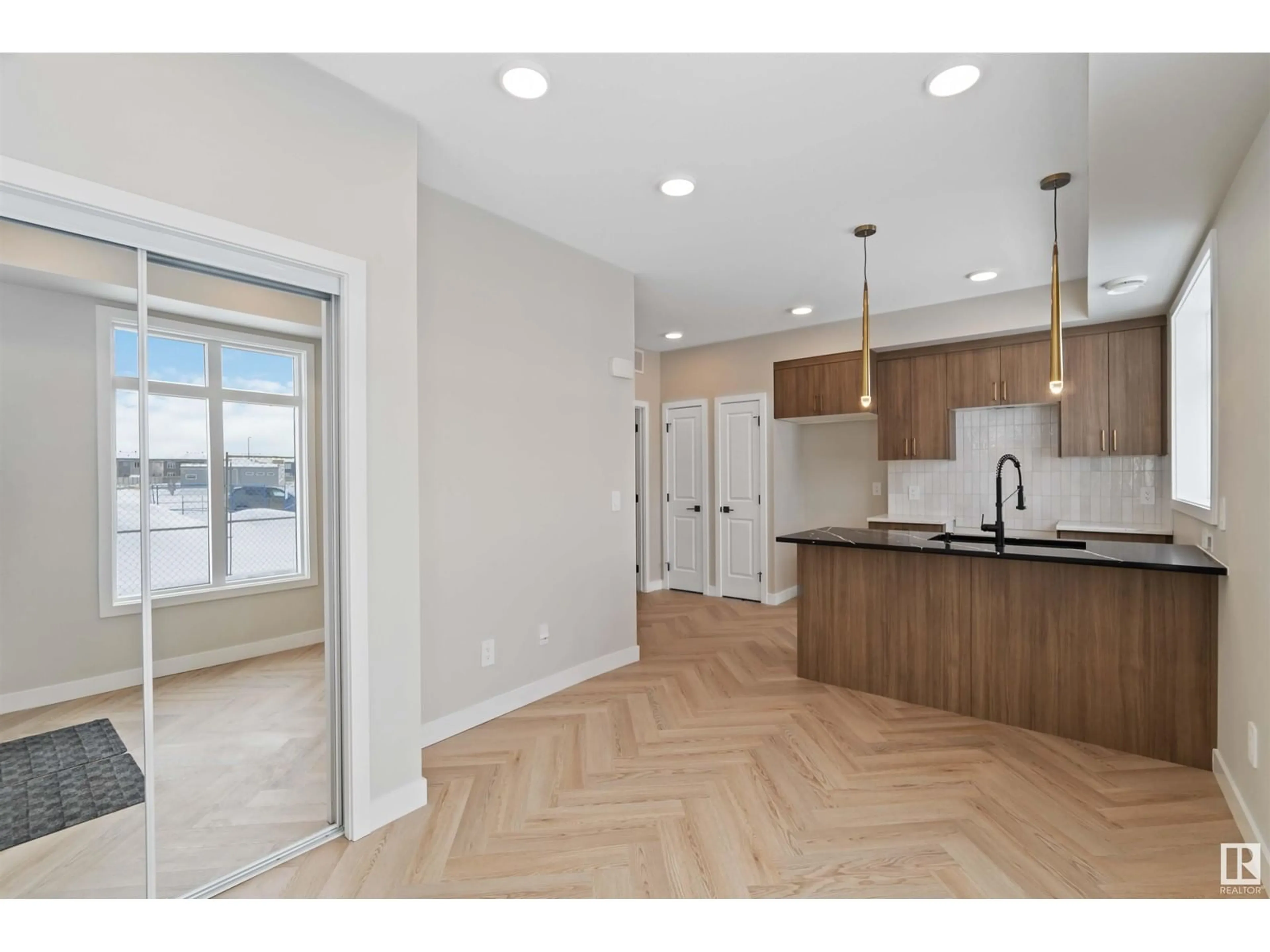 Open concept kitchen, unknown for #46 16231 19 AV SW, Edmonton Alberta T6W5C6