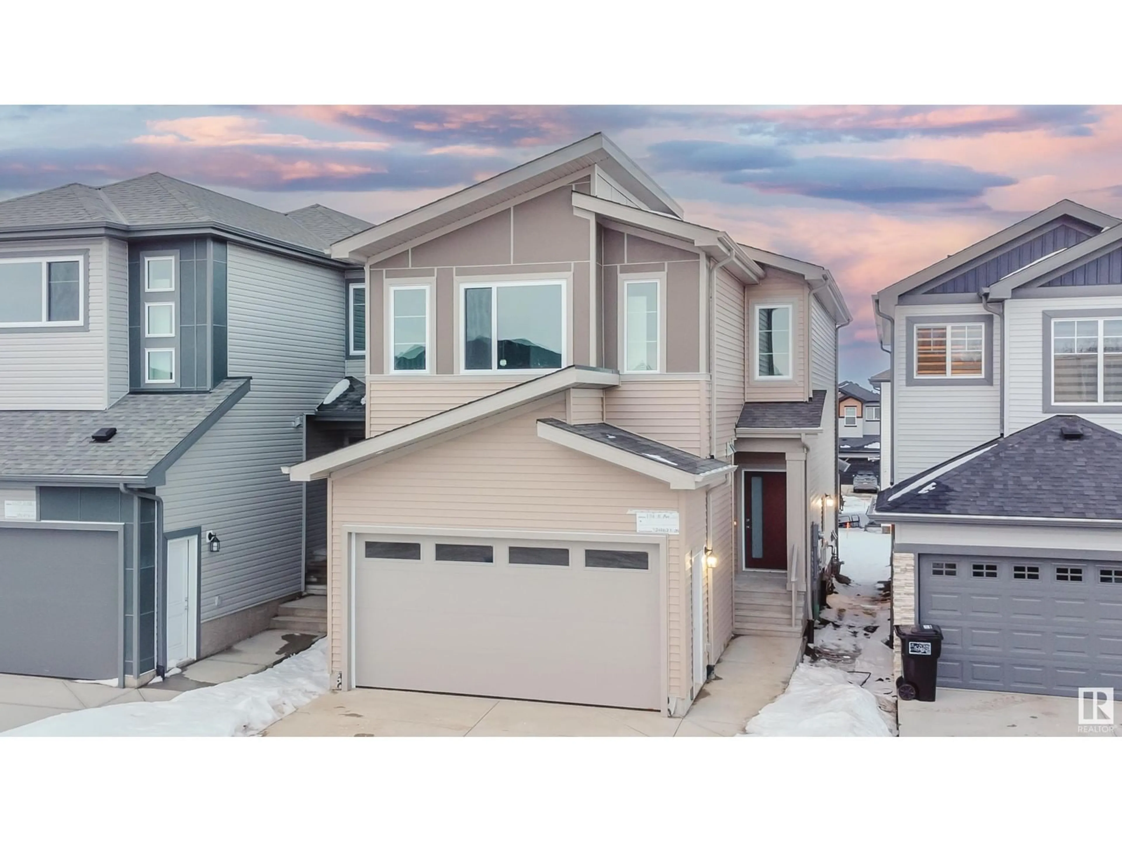 A pic from outside/outdoor area/front of a property/back of a property/a pic from drone, street for 1316 11 AV NW, Edmonton Alberta T6T2W3