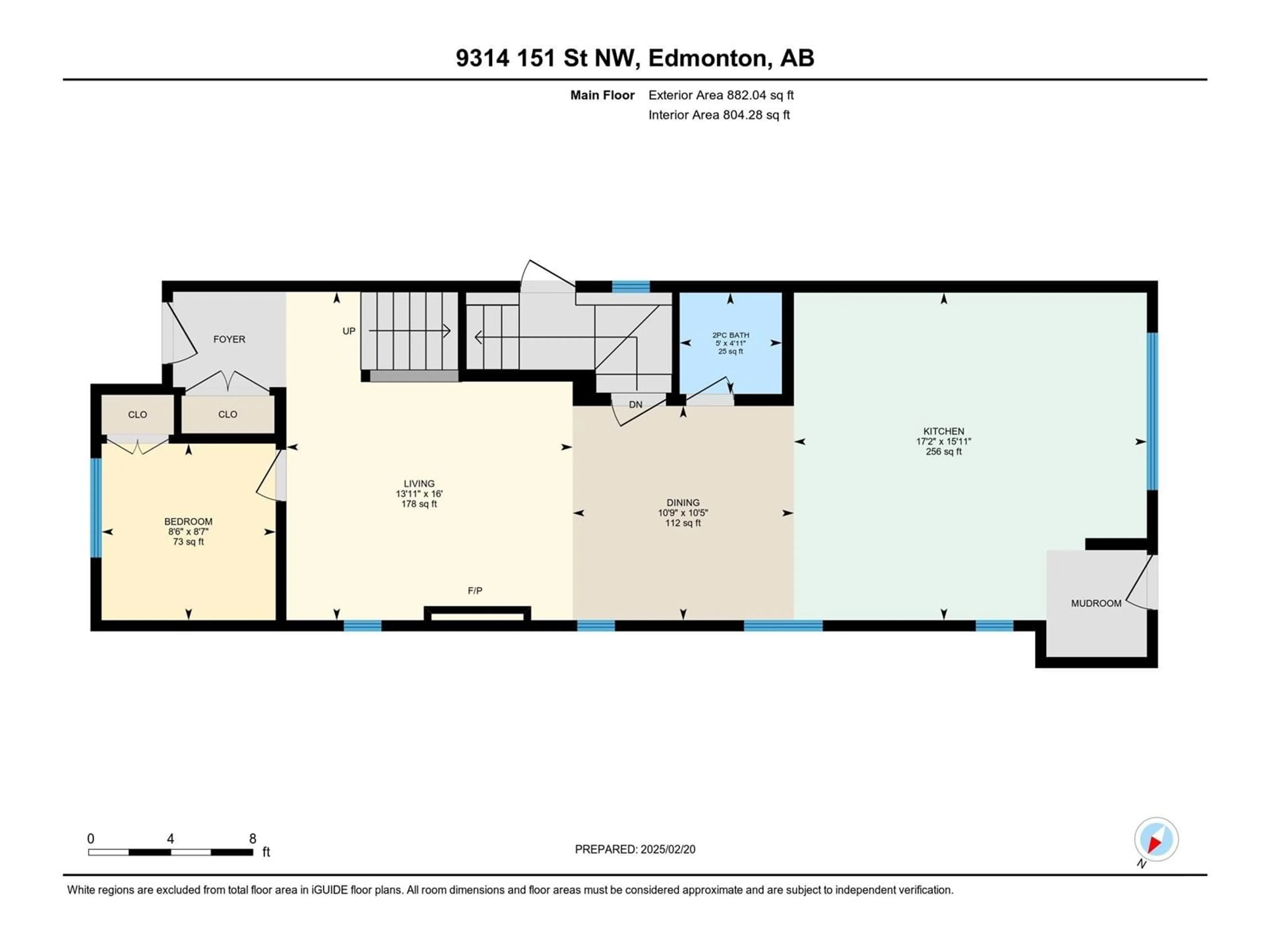 Floor plan for 9314 151 ST NW, Edmonton Alberta T5R1K1