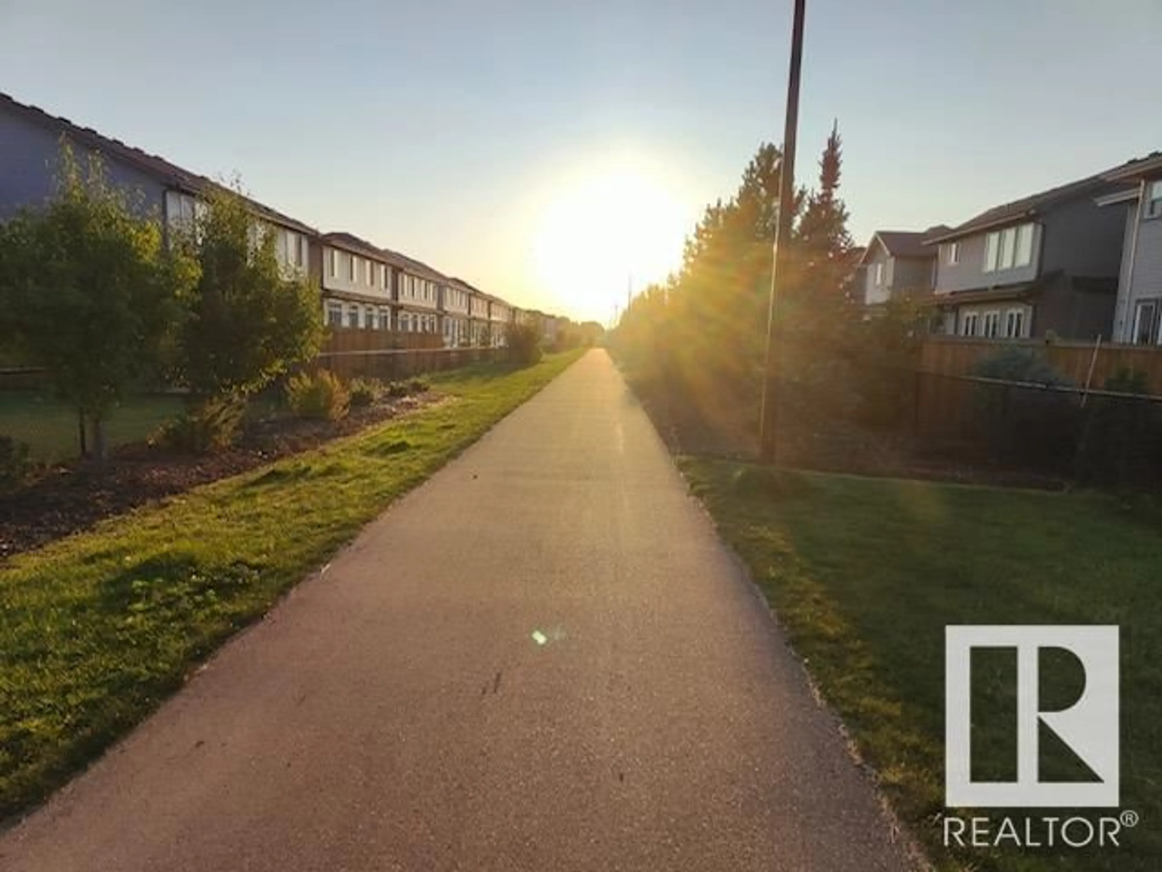 A pic from outside/outdoor area/front of a property/back of a property/a pic from drone, street for 16007 18 AV SW, Edmonton Alberta T6W3E8