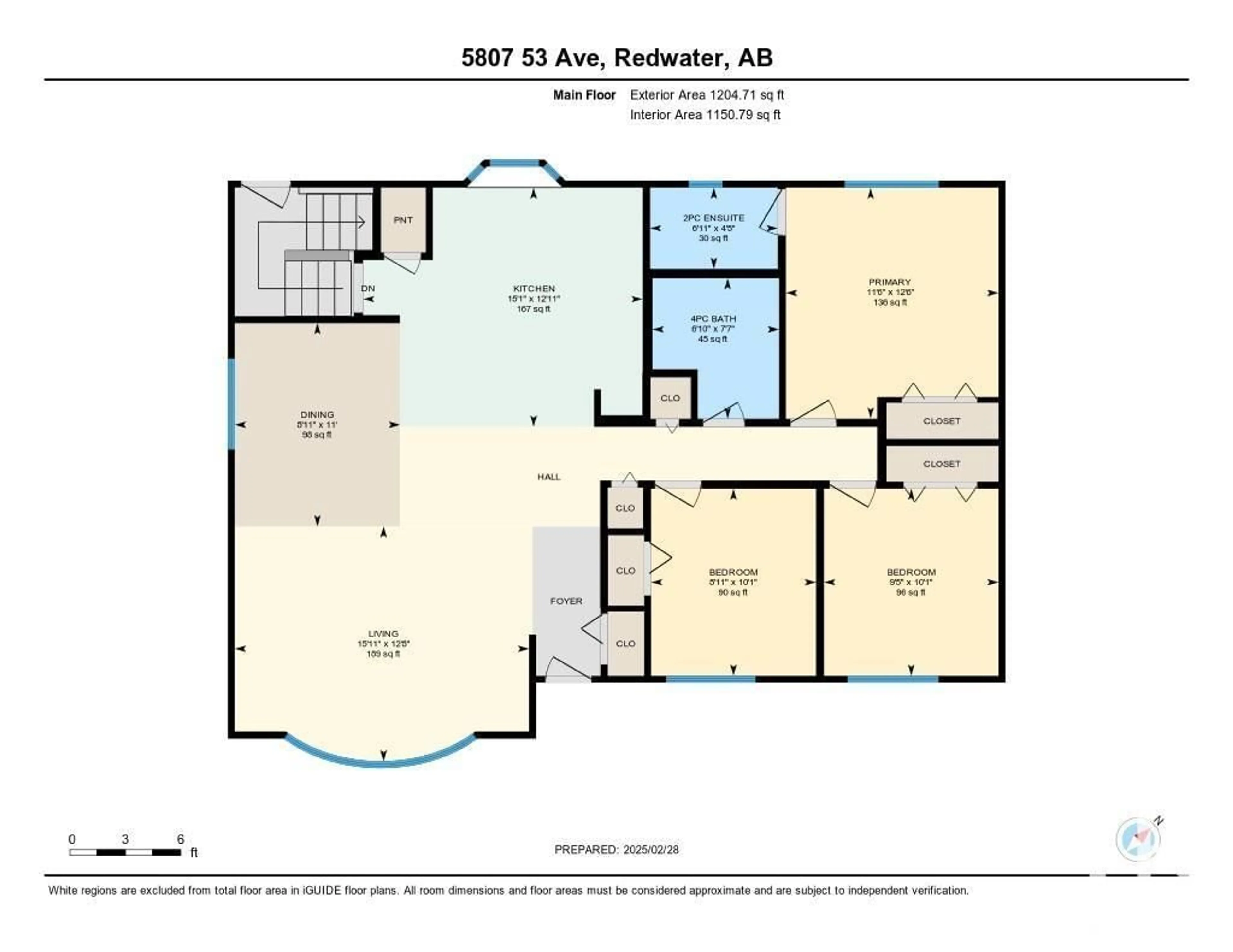 Floor plan for 5807 53 AV, Redwater Alberta T0A2W0