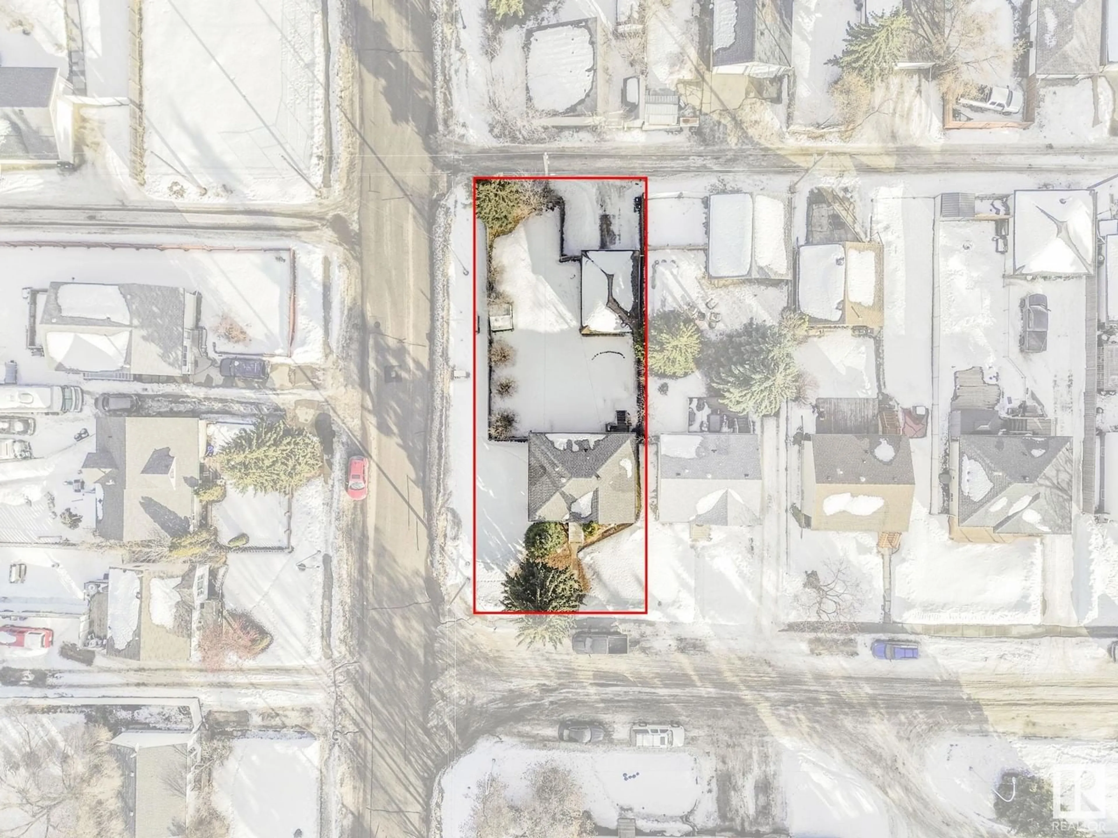 A pic from outside/outdoor area/front of a property/back of a property/a pic from drone, street for 9155 155 ST NW, Edmonton Alberta T5R1W6