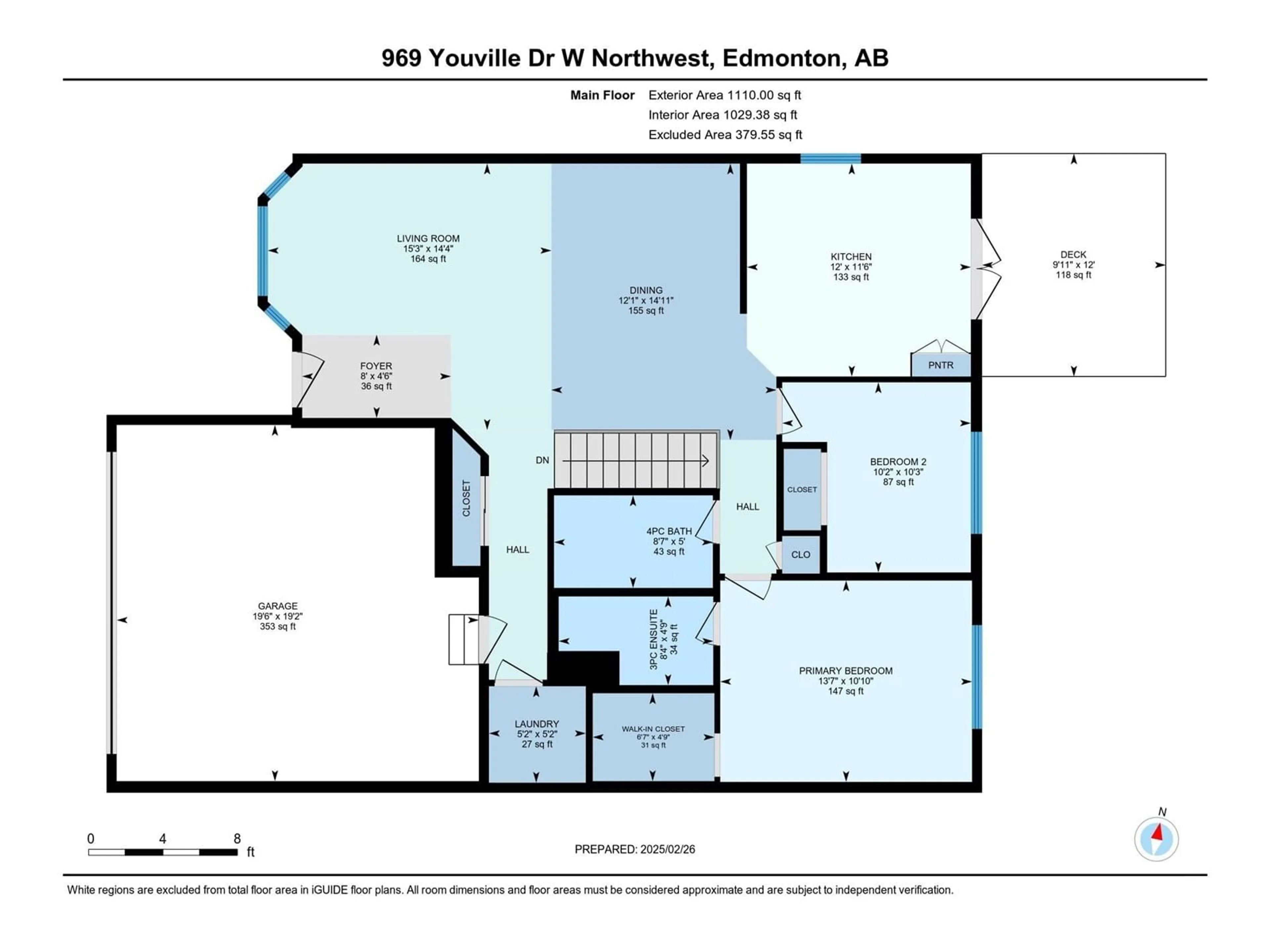 Floor plan for 969 YOUVILLE DR NW, Edmonton Alberta T6L6T2