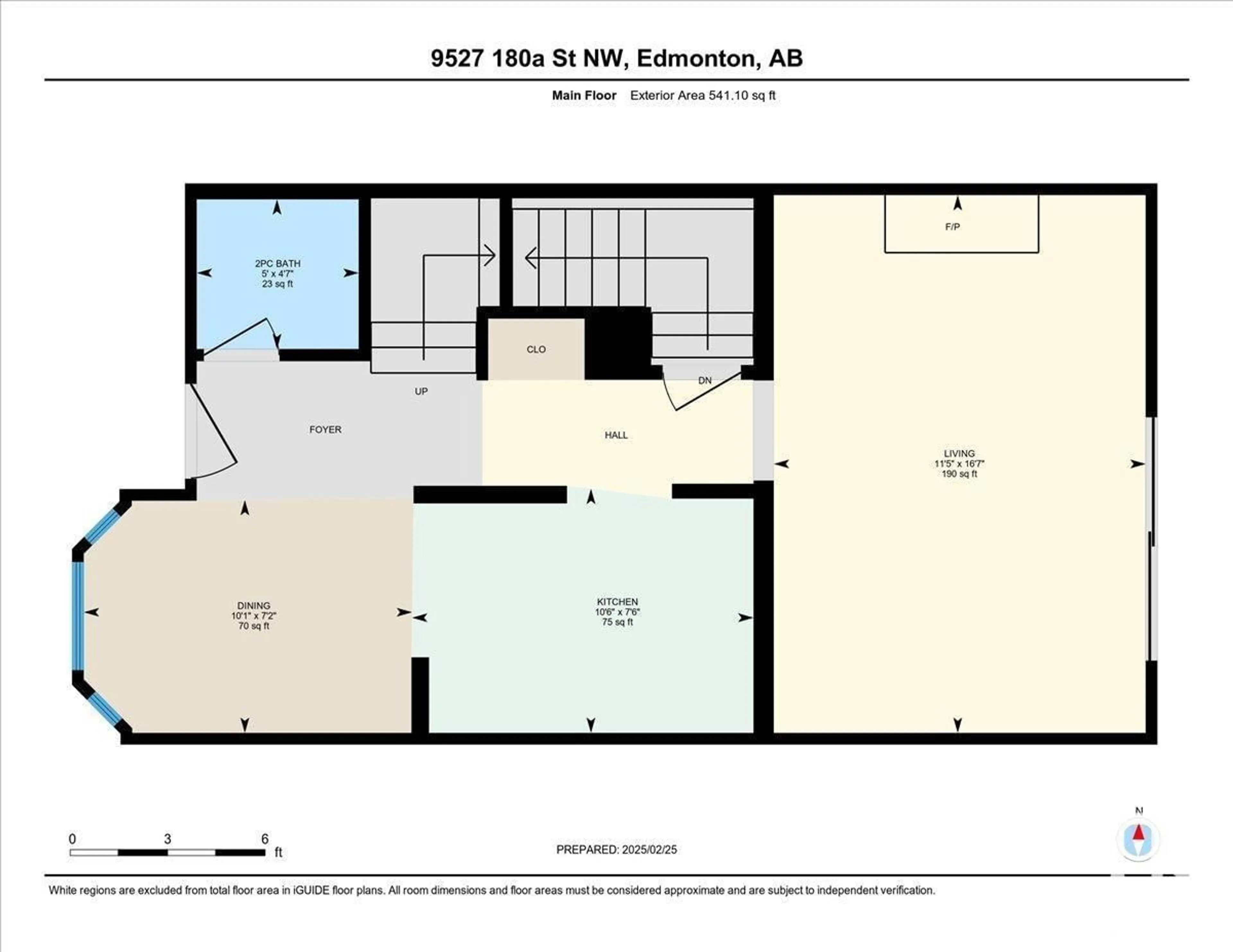 Floor plan for 9527 180A ST NW, Edmonton Alberta T5T2Z4