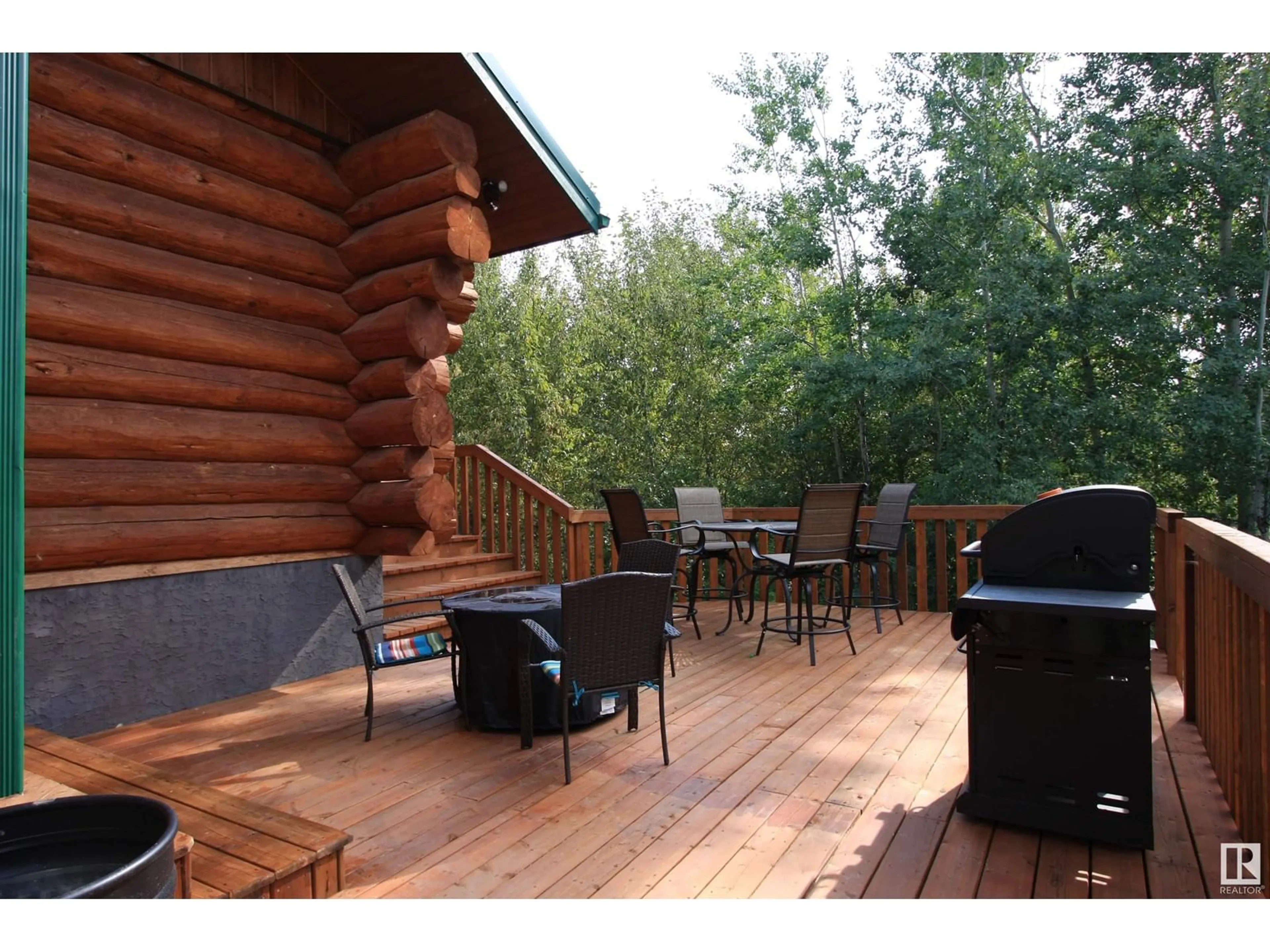 Patio, forest/trees view for 58211 RR 31, Rural Barrhead County Alberta T7N1N4