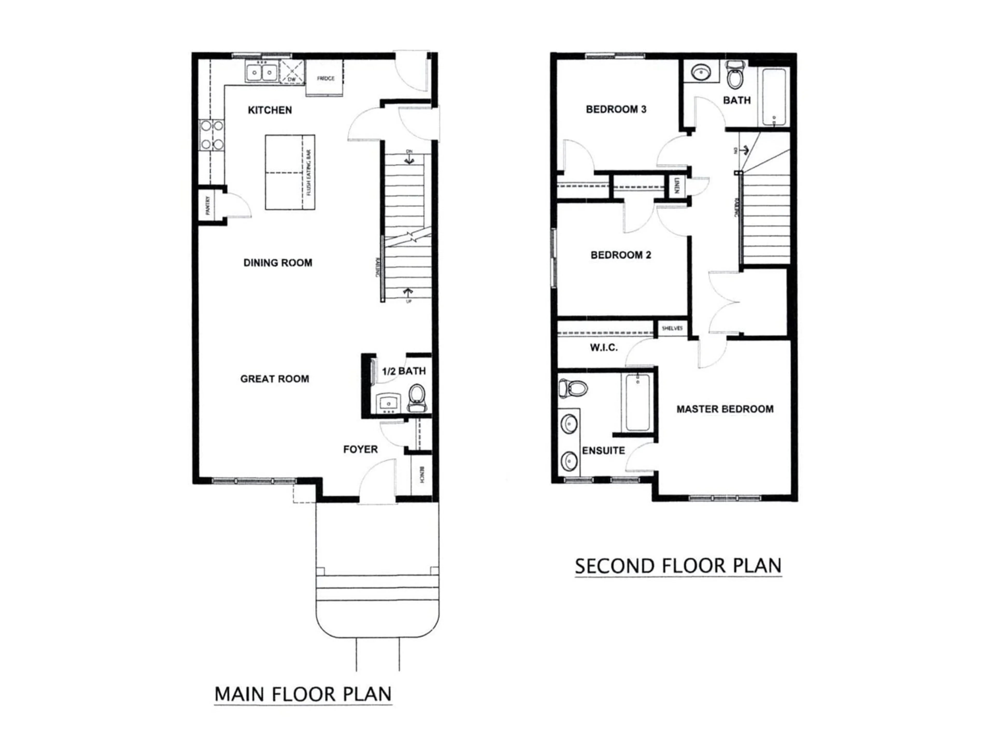 Floor plan for 21 ETON LI, Spruce Grove Alberta T7X4B7