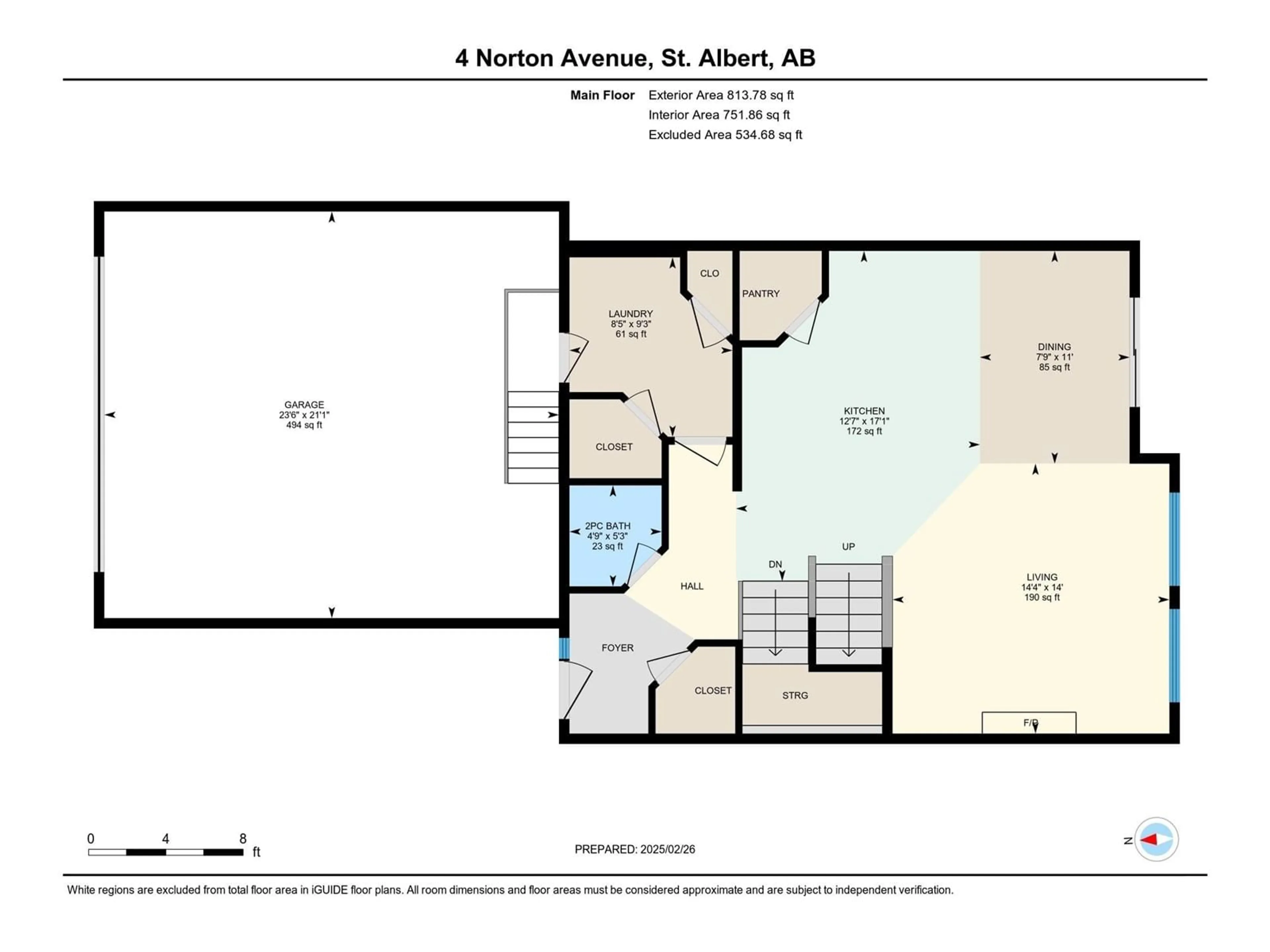 Floor plan for 4 NORTON AV, St. Albert Alberta T8N4C2