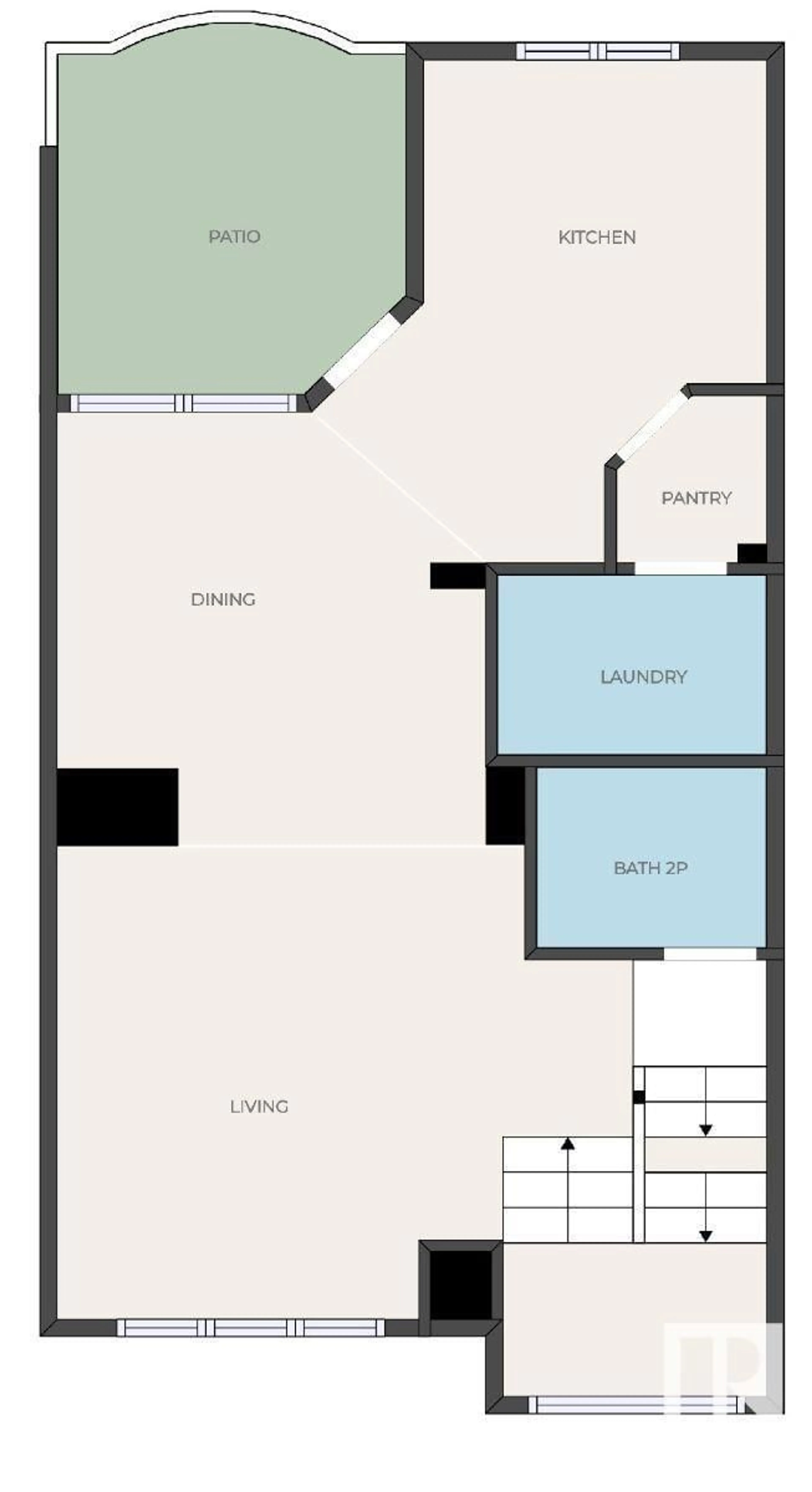 Floor plan for #11 10240 90 ST NW, Edmonton Alberta T5H1S1