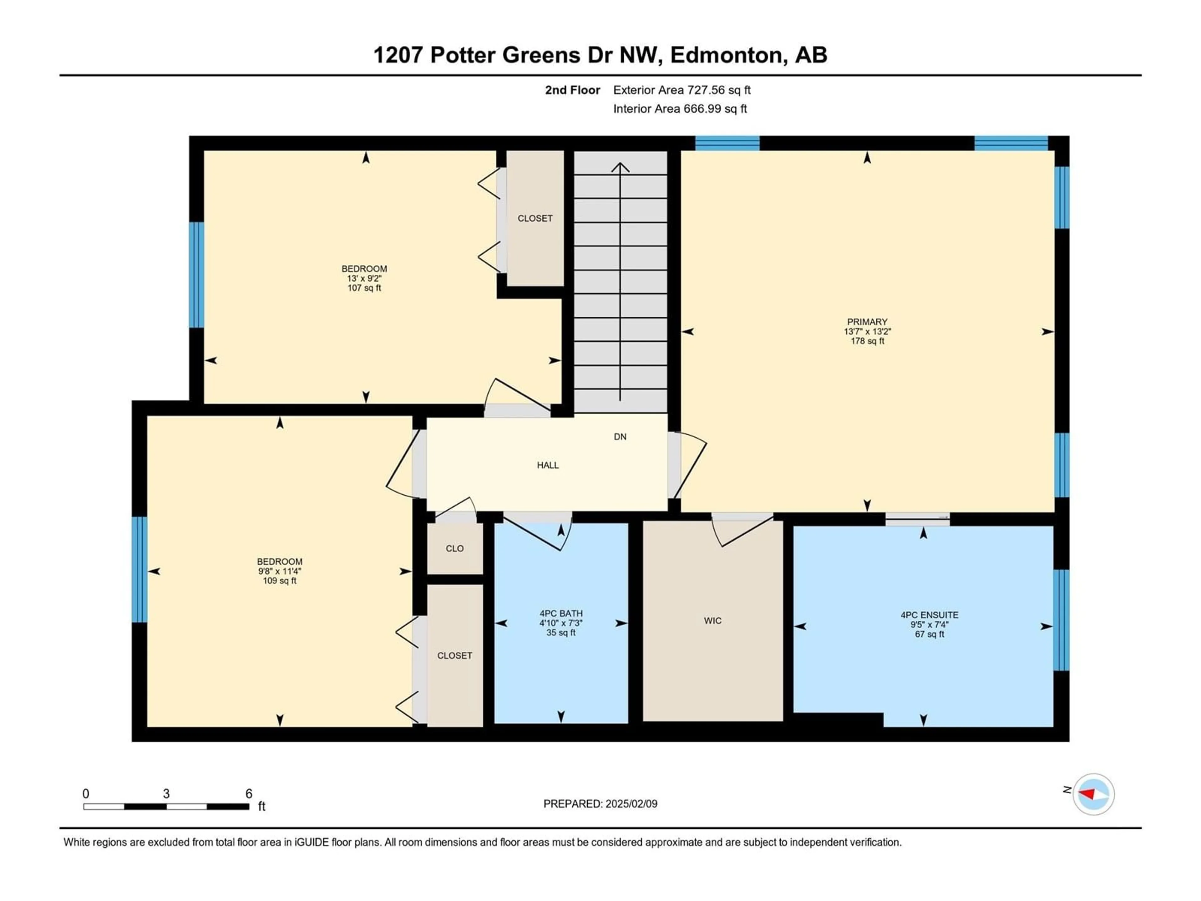 Floor plan for 1207 Potter Greens DR NW, Edmonton Alberta T5T5Y7