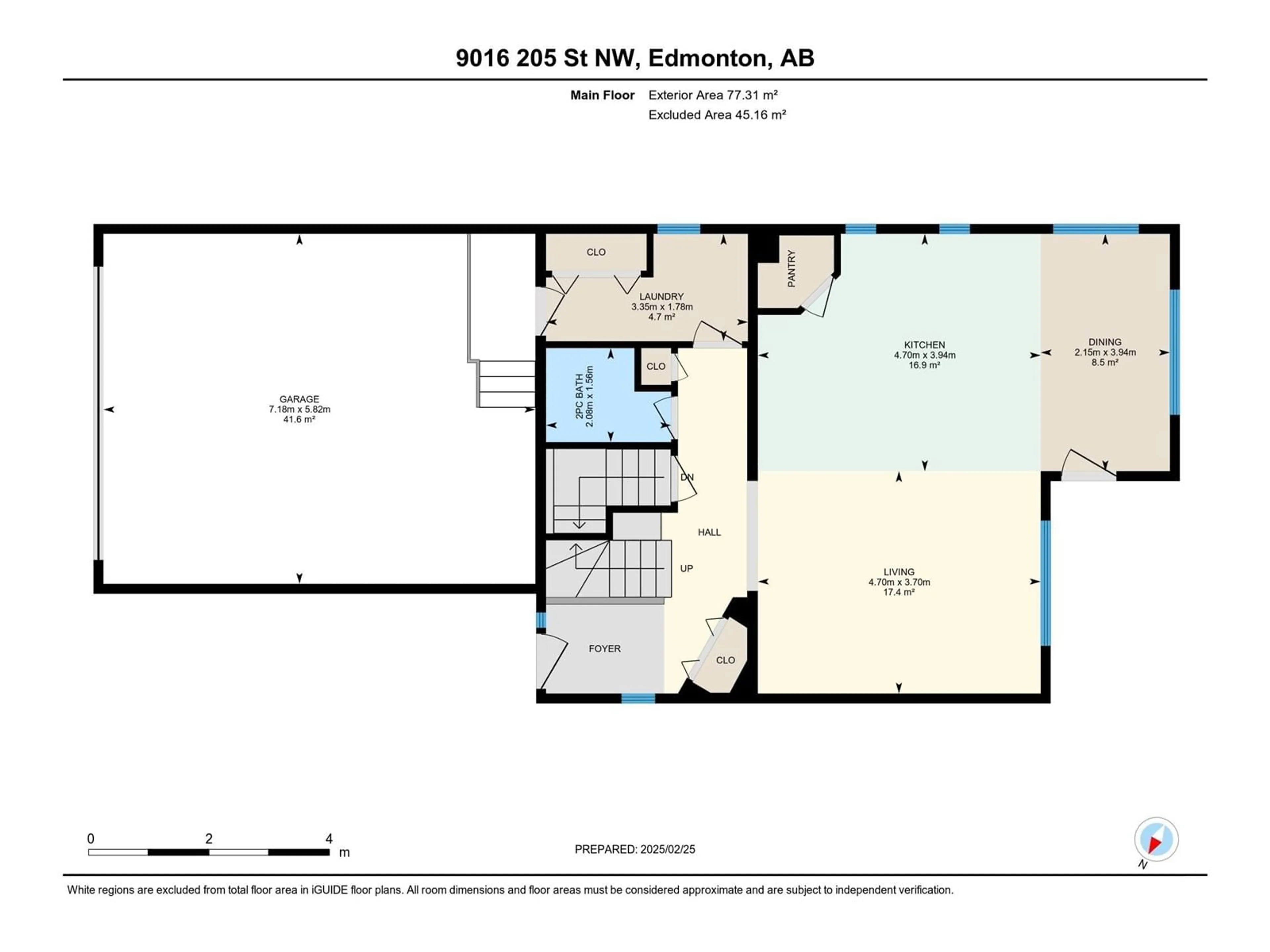 Floor plan for 9016 205 ST NW, Edmonton Alberta T5T0X1