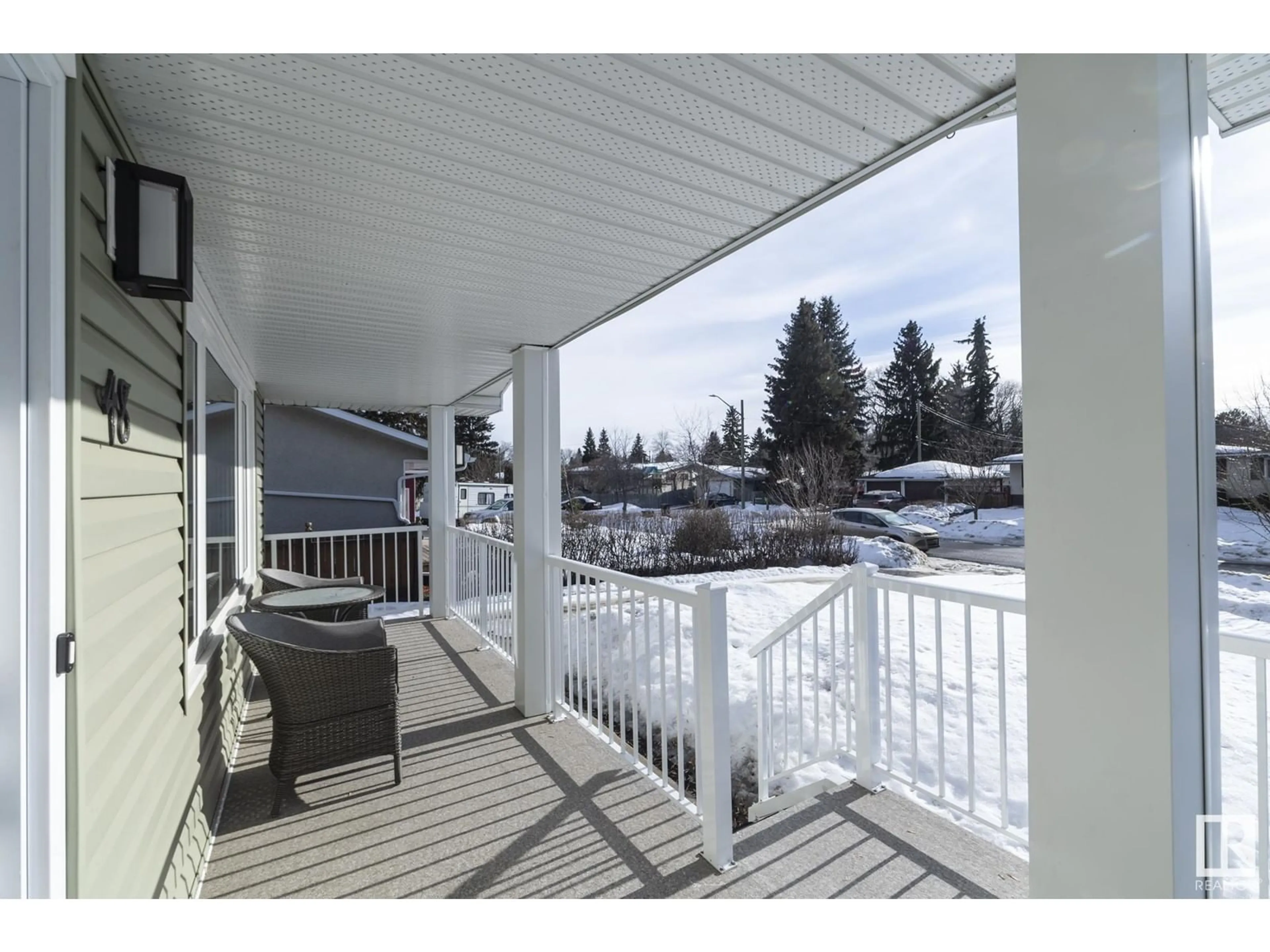 Patio, water/lake/river/ocean view for 48 SPRINGFIELD CR, St. Albert Alberta T8N0K1