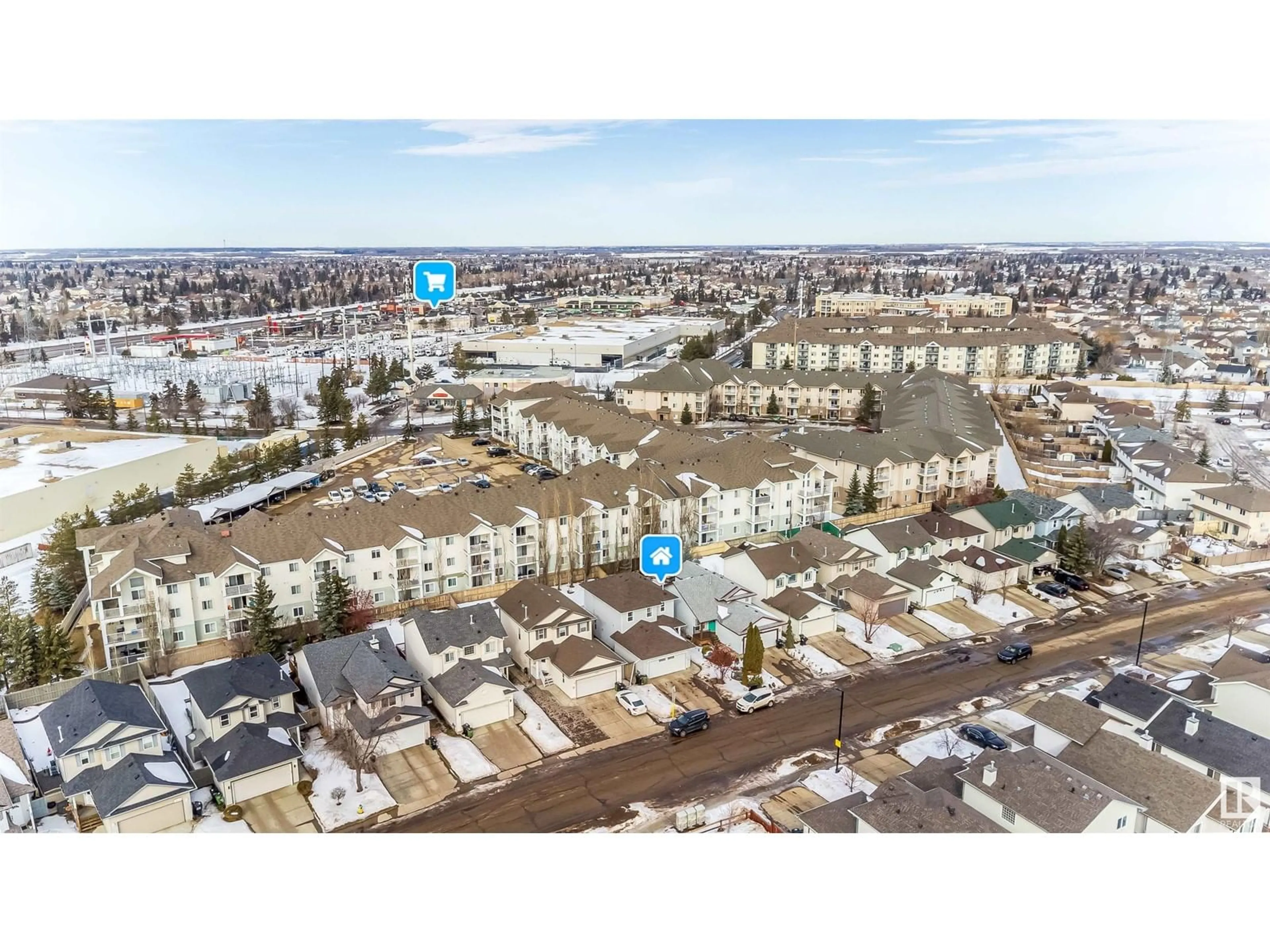 A pic from outside/outdoor area/front of a property/back of a property/a pic from drone, unknown for 16108 95 ST NW NW, Edmonton Alberta T5Z3N2