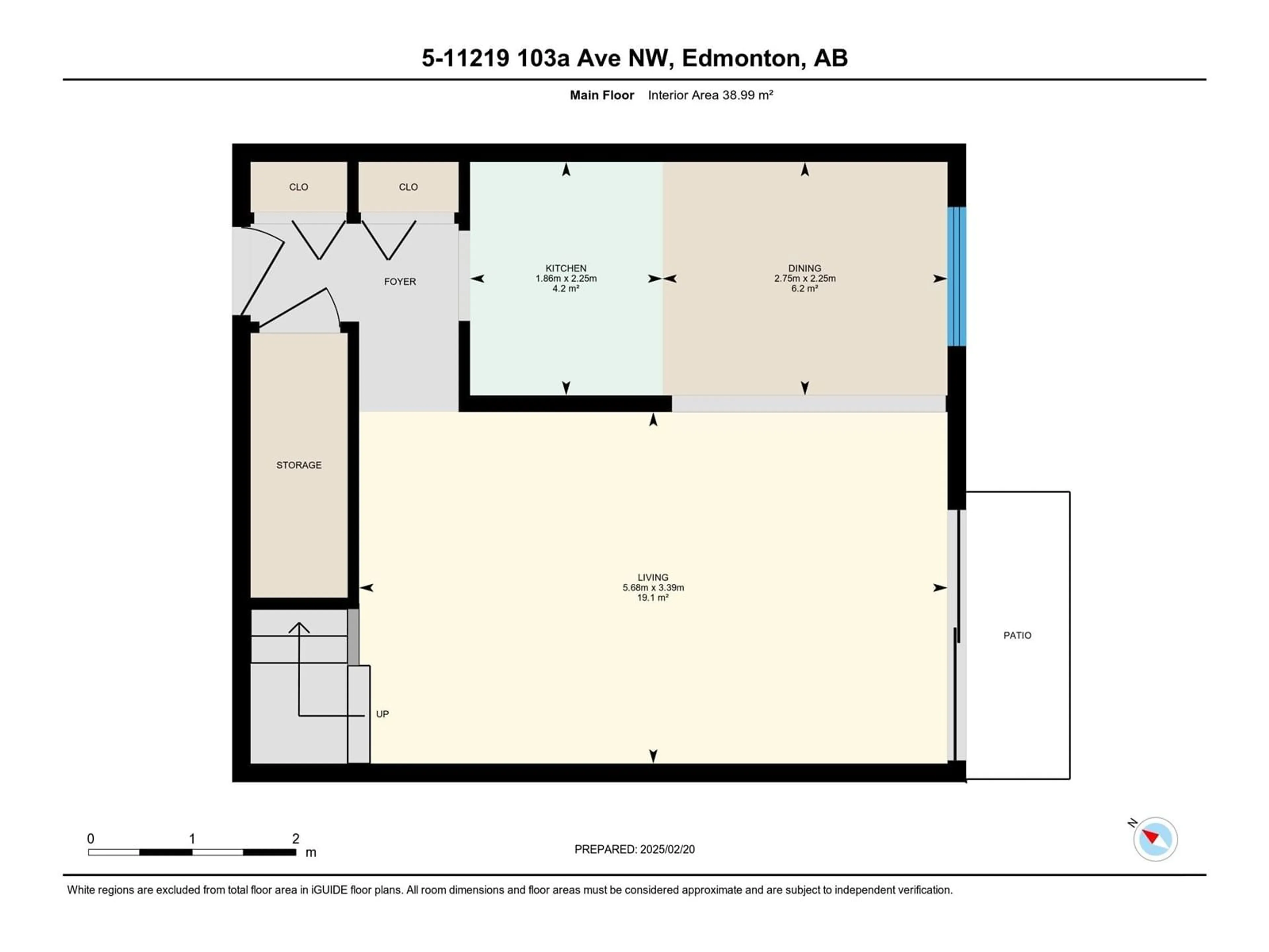 Floor plan for #5 11219 103A AV NW, Edmonton Alberta T5K2E4