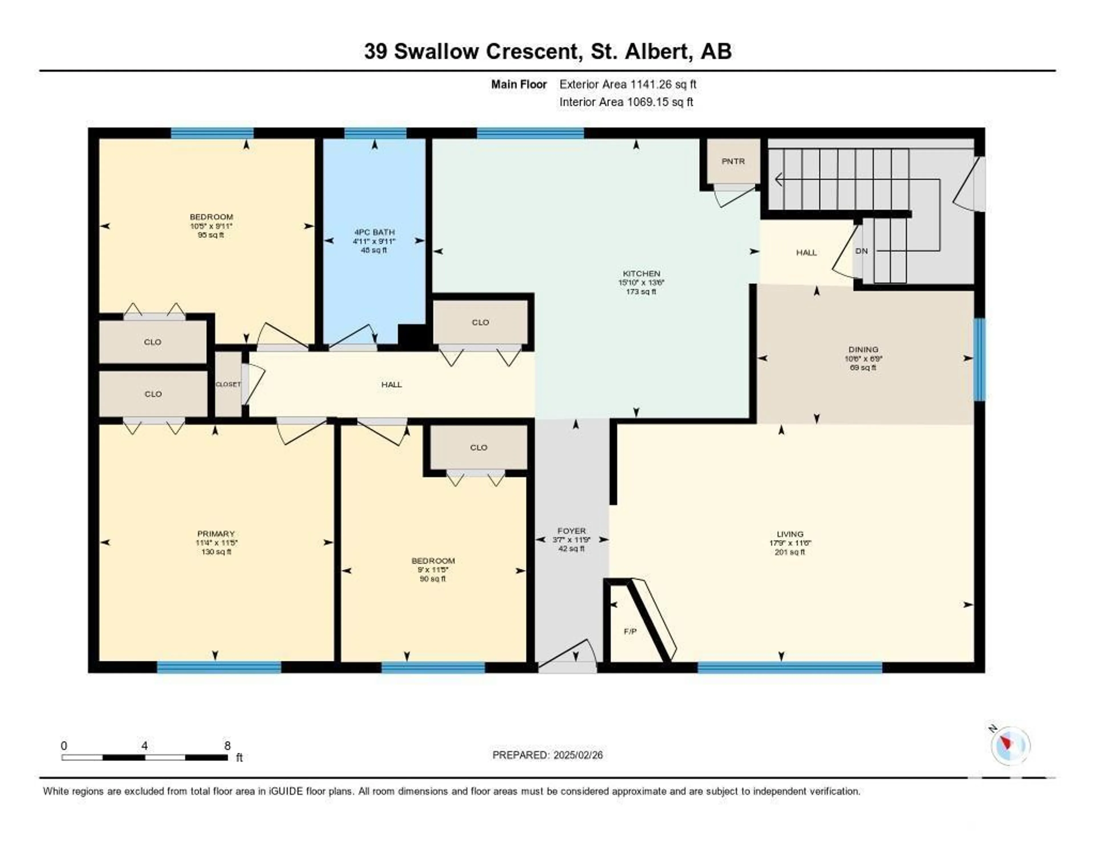 Floor plan for 39 SWALLOW CR, St. Albert Alberta T8N0K6