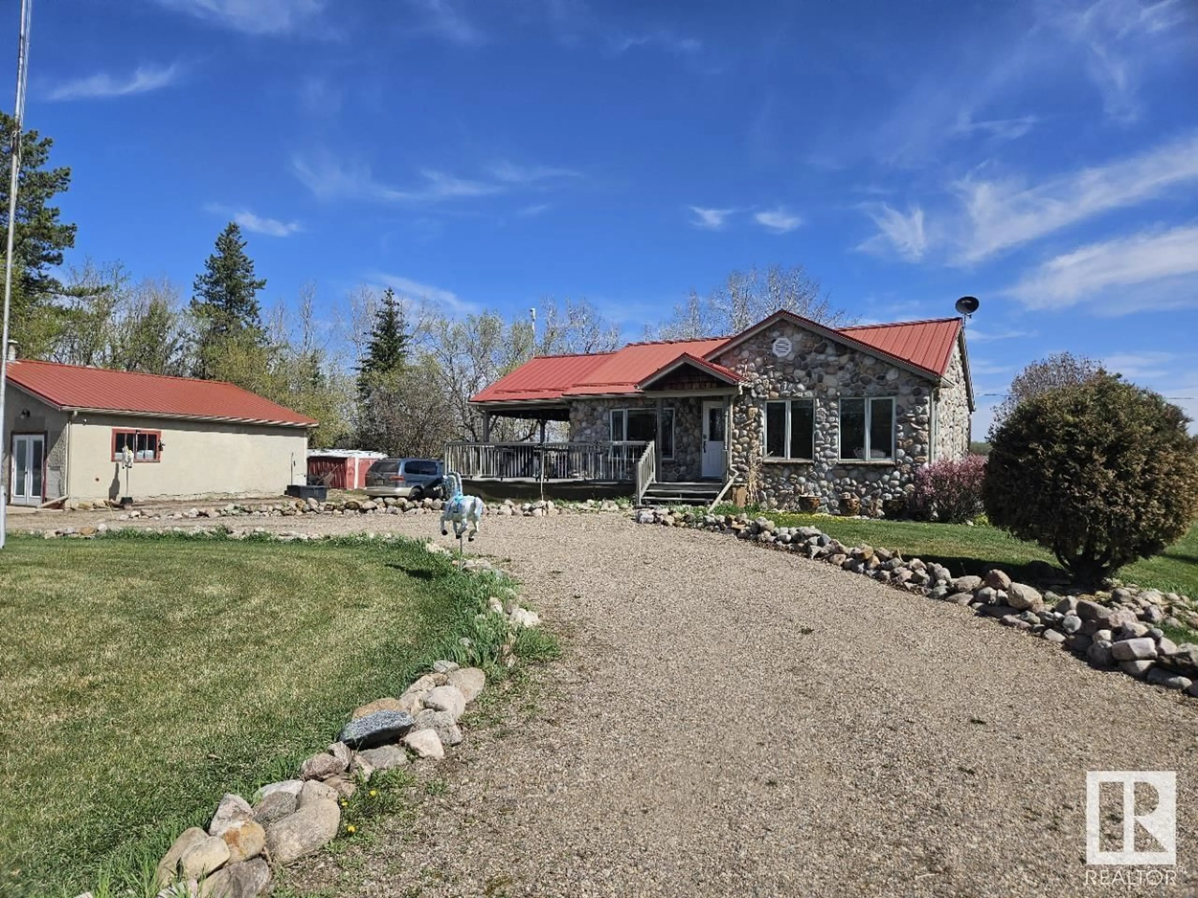 A pic from outside/outdoor area/front of a property/back of a property/a pic from drone, unknown for 5104 51 AV, Ranfurly Alberta T0B3T0